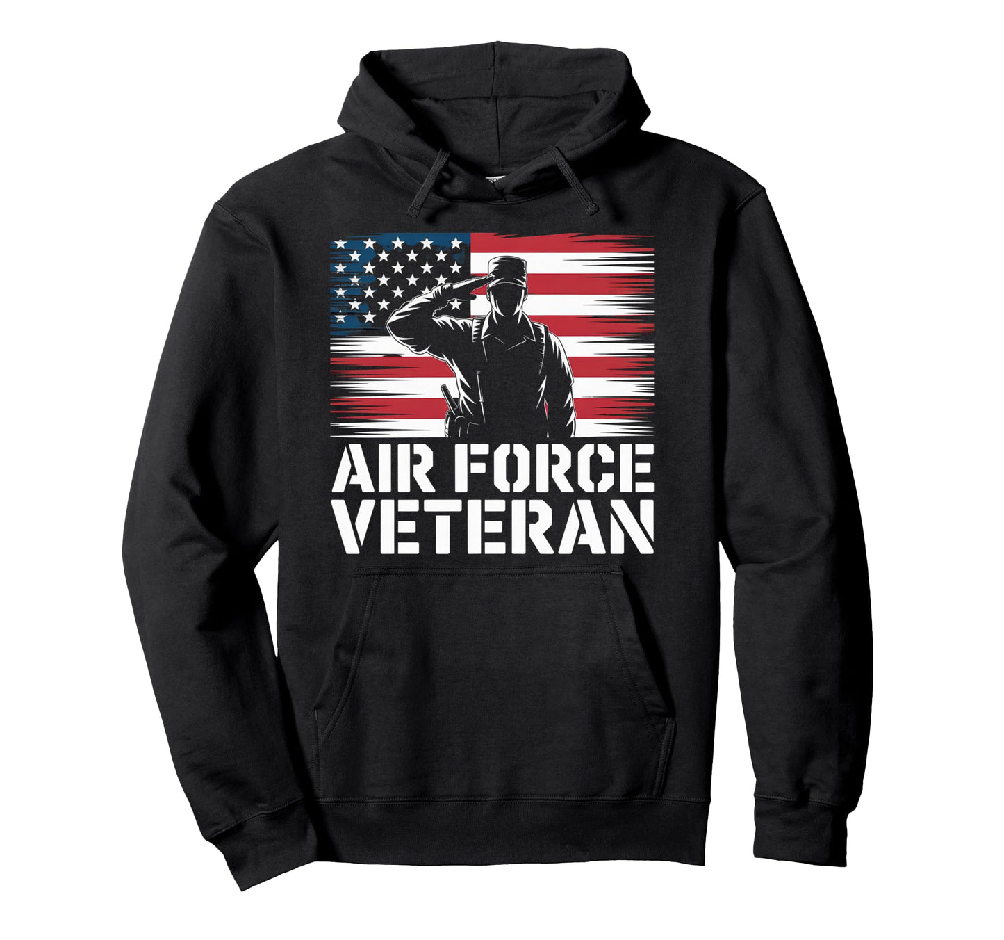 Air Force Veteran Us American Flag Dad Hoodie - Trendy Graphic Men Women - T-Shirt, Sweatshirt, Hoodie