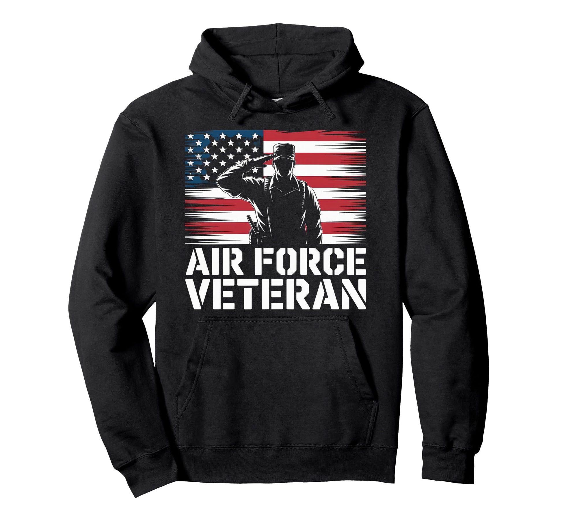 Air Force Veteran Us American Flag Dad Hoodie - Trendy Graphic Men Women - T-Shirt, Sweatshirt, Hoodie