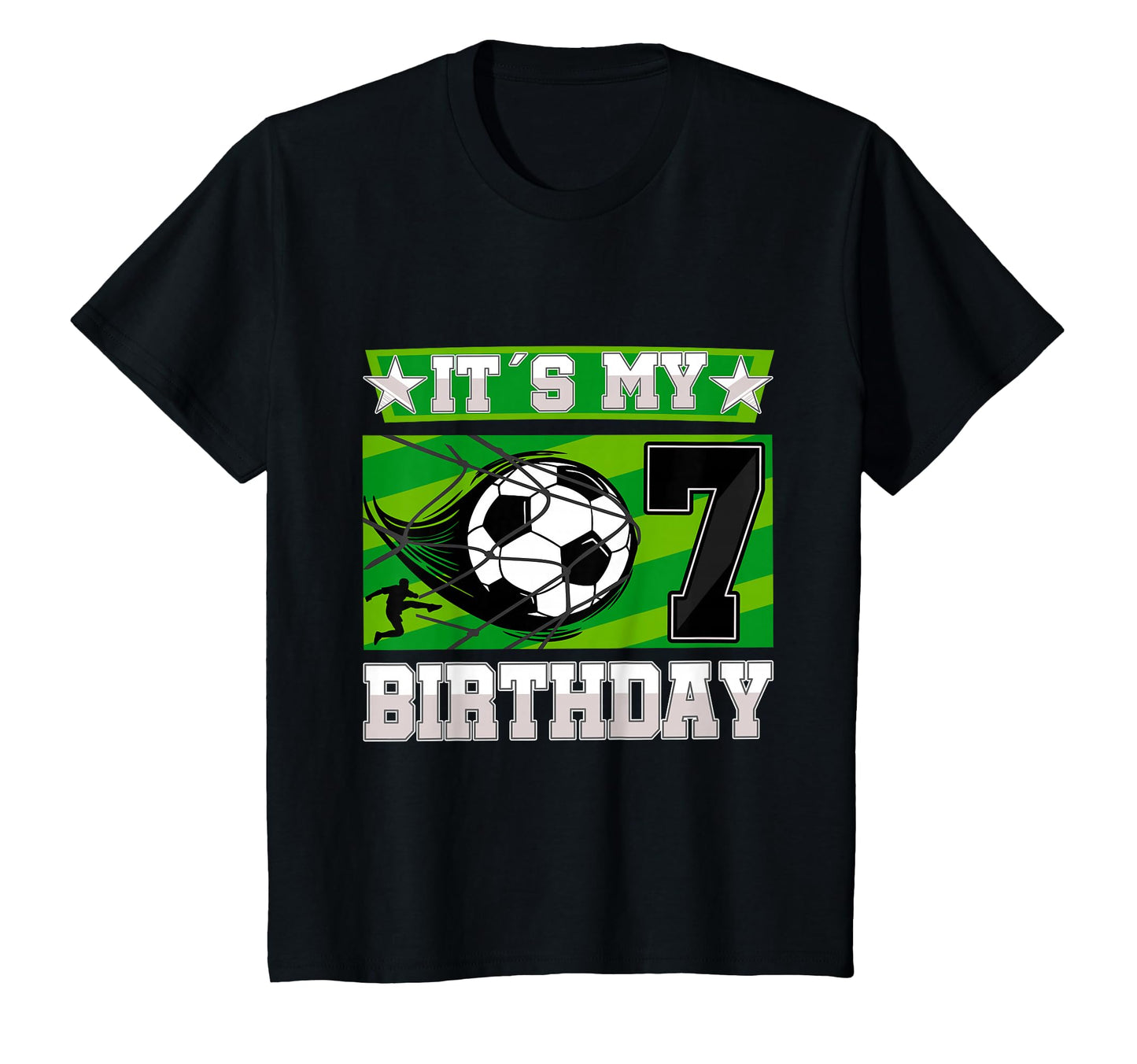 Soccer Birthday Party 7Th Birthday 7 T-Shirt - Aesthetic Graphic Unisex - T-Shirt, Sweatshirt, Hoodie