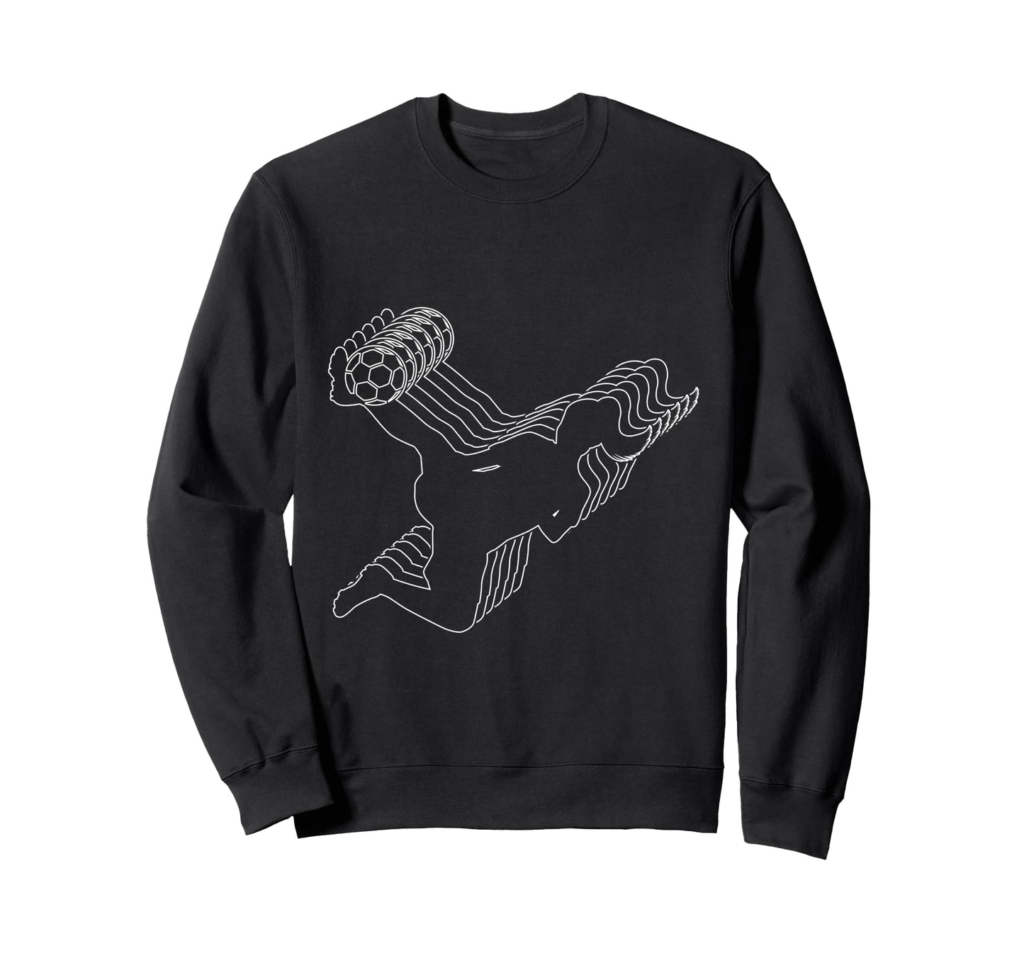 Soccer Player Sweatshirt - Aesthetic Graphic Unisex - T-Shirt, Sweatshirt, Hoodie