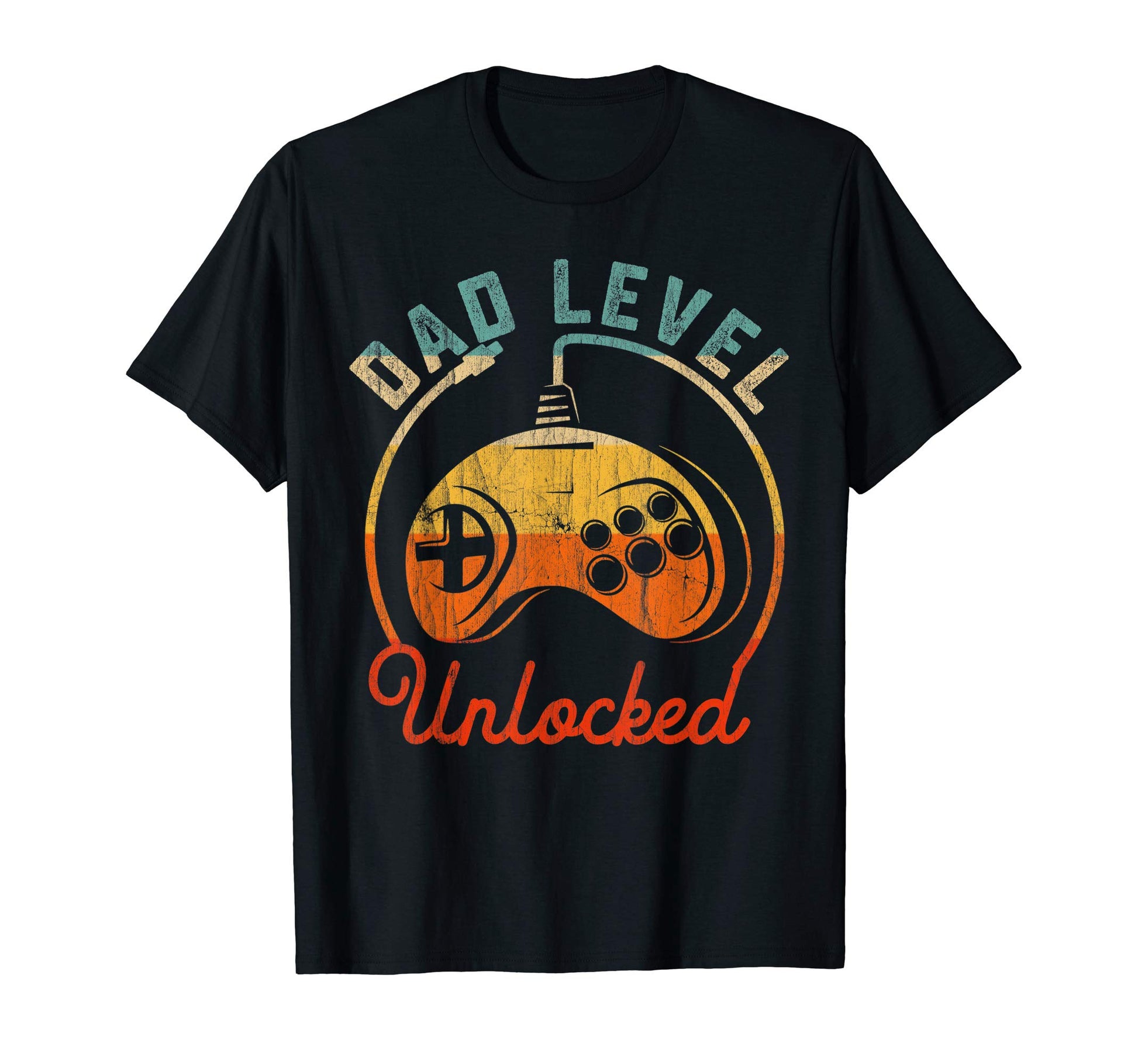 Dad Level Unlocked Video Gamer Gaming T-Shirt - Fun Novelty Design Unisex - T-Shirt, Sweatshirt, Hoodie