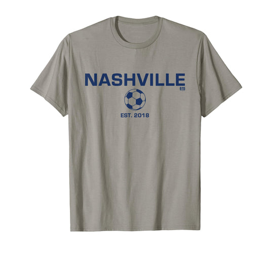 615Fashion Nashville Soccer T-Shirt - Minimalist Print for Adults - T-Shirt, Sweatshirt, Hoodie