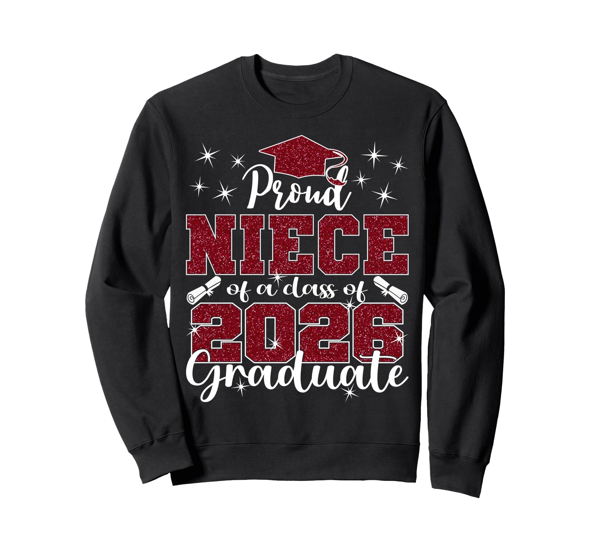 Super Proud Niece 2026 Graduate Sweatshirt - Minimalist Print for Adults - T-Shirt, Sweatshirt, Hoodie