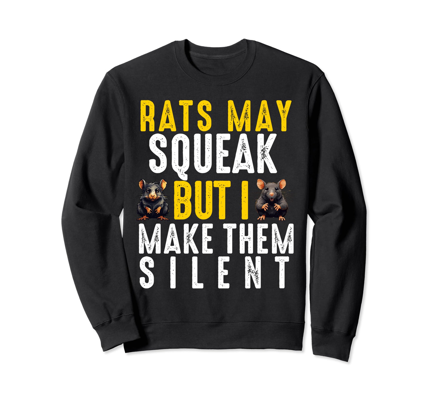 Rat Exterminator Funny Pest Sweatshirt - Minimalist Print for Adults - T-Shirt, Sweatshirt, Hoodie