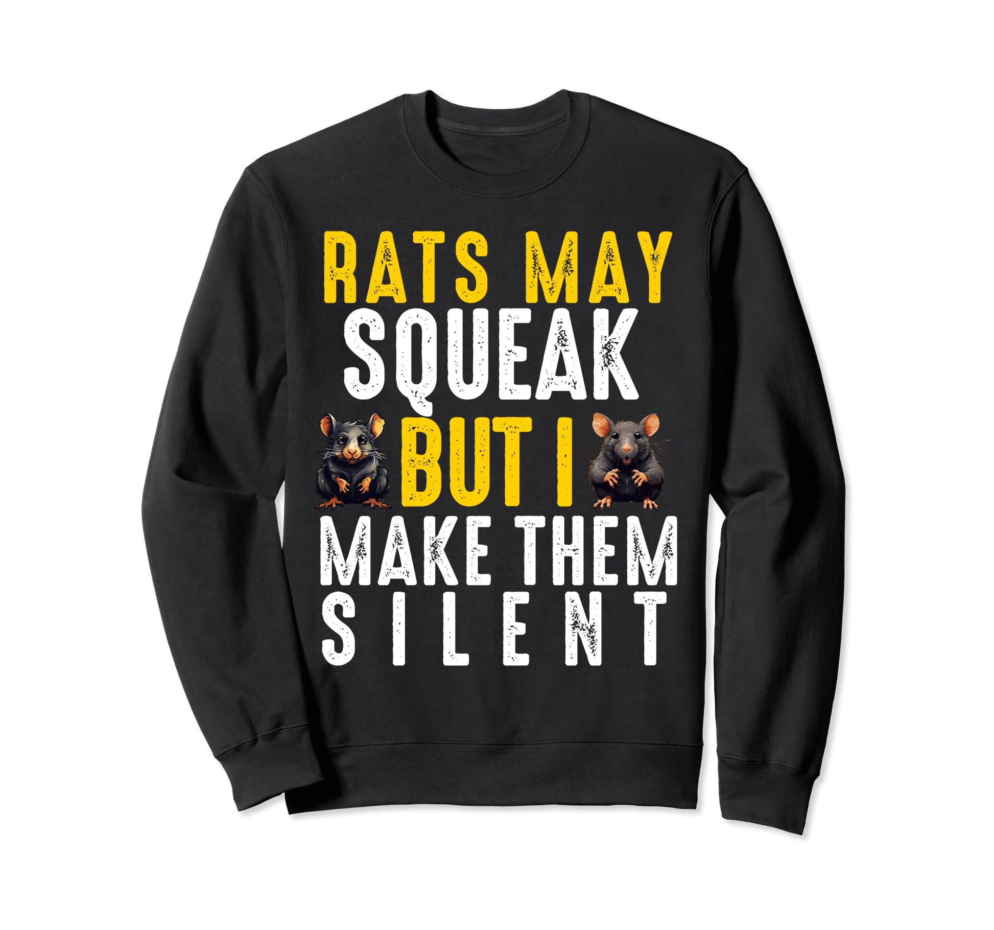 Rat Exterminator Funny Pest Sweatshirt - Minimalist Print for Adults - T-Shirt, Sweatshirt, Hoodie