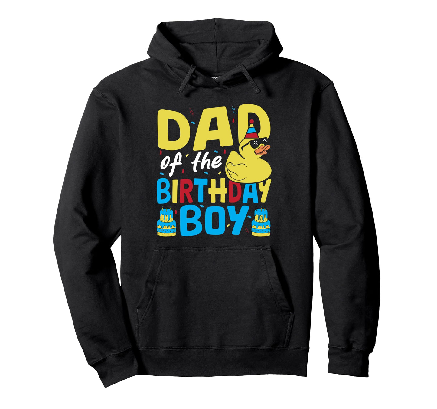 Dad Birthday Family Rubber Duck Hoodie - Custom Art Print Men Women - T-Shirt, Sweatshirt, Hoodie