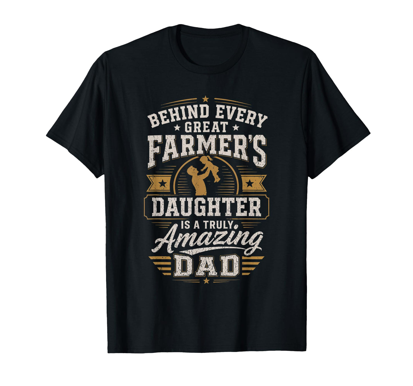 Farmer Daughter Amazing Dad Farming Farmer T-Shirt - Unique Graphic Unisex - T-Shirt, Sweatshirt, Hoodie