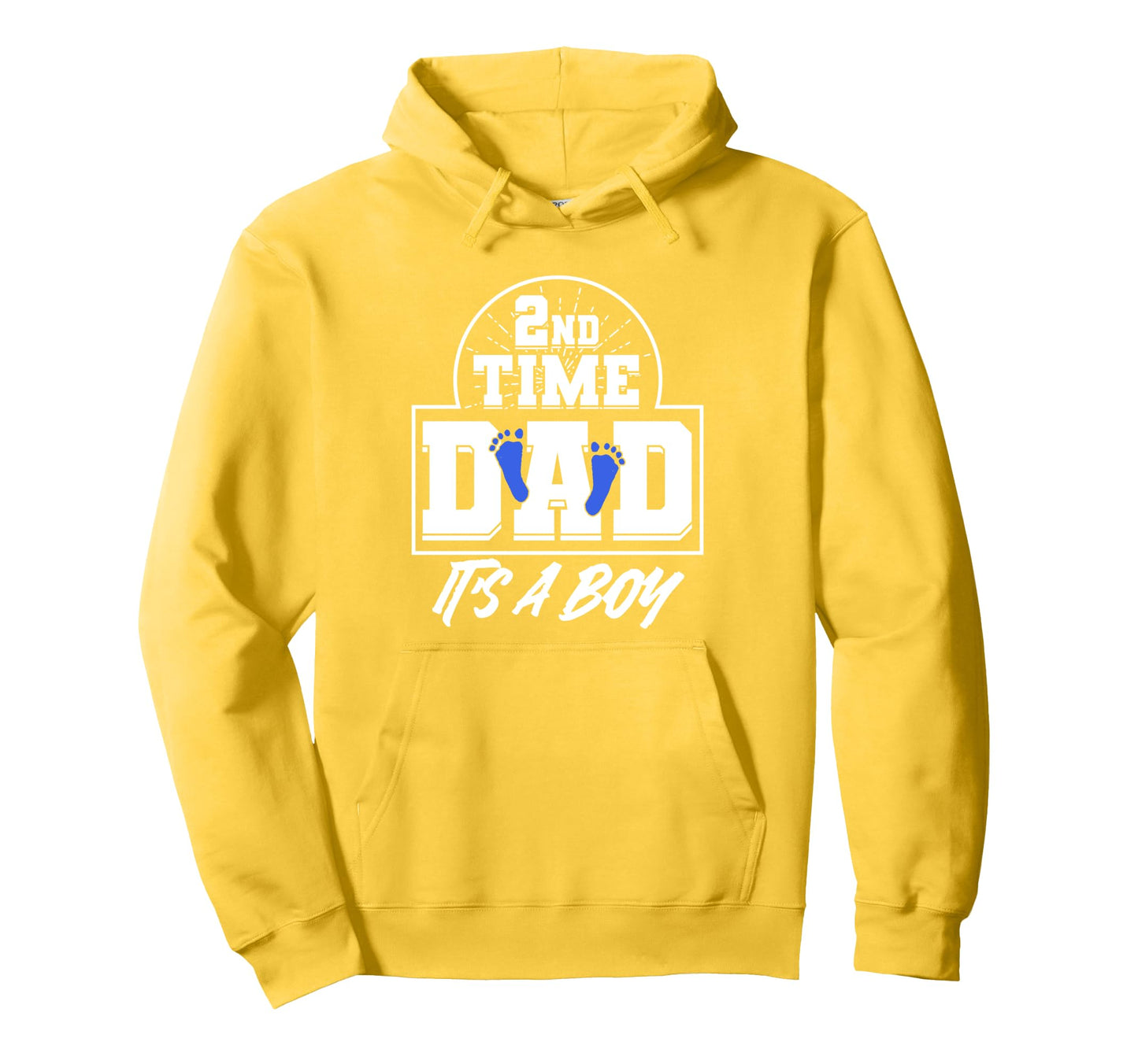 Gender Reveal 2Nd Time Dad Fathers Day Hoodie - Custom Art Print Men Women - T-Shirt, Sweatshirt, Hoodie