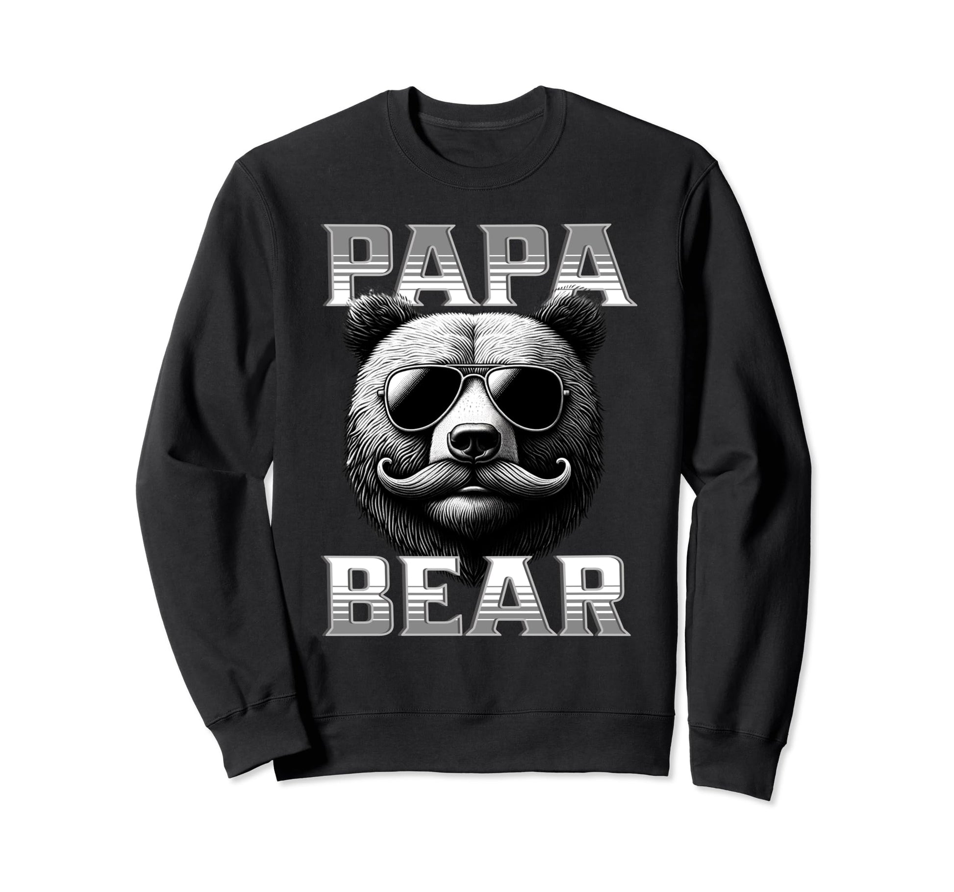 Papa Bear Fathers Day Father Fathers Sweatshirt - Trendy Graphic Men Women - T-Shirt, Sweatshirt, Hoodie