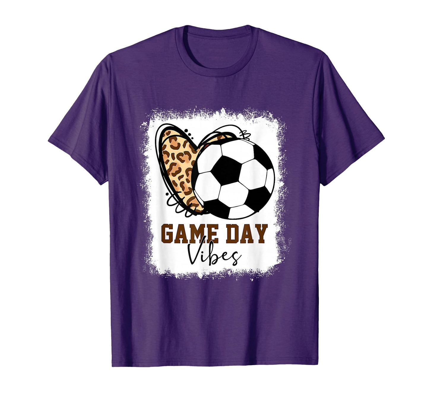 Bleached Soccer Game Day Vibes T-Shirt - Casual Everyday Wear for Adults - T-Shirt, Sweatshirt, Hoodie