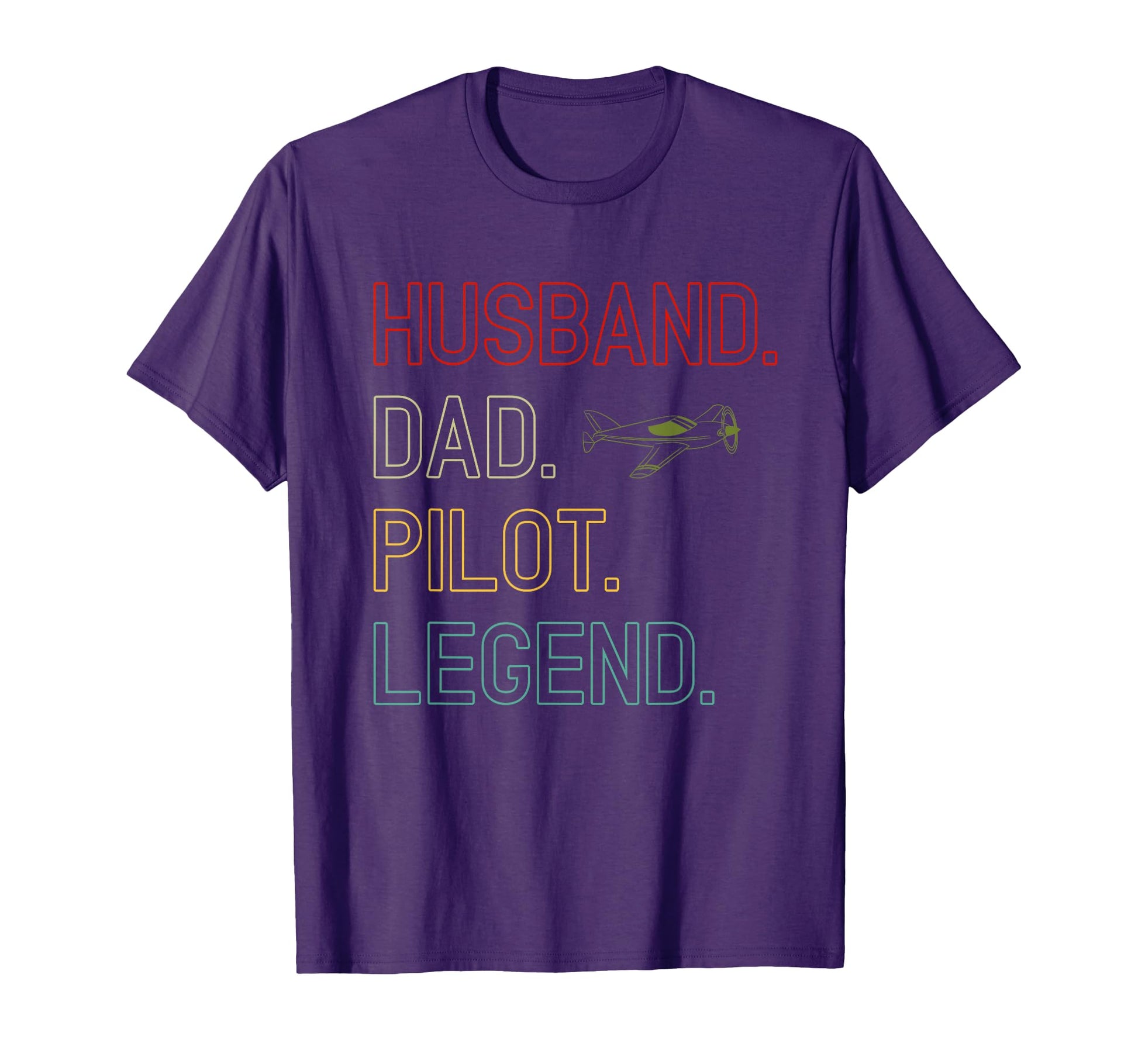 Husband Dad Pilot Legend Pilot Dad T-Shirt - Custom Art Print for Adults - T-Shirt, Sweatshirt, Hoodie