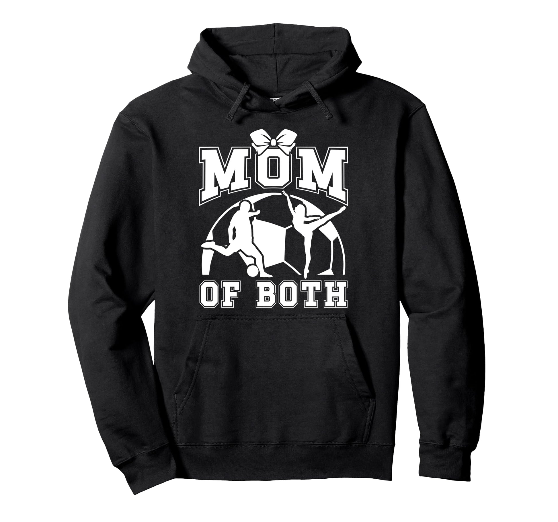 Mom Both Proud Soccer And Dance Mom Hoodie - Minimalist Print Unisex - T-Shirt, Sweatshirt, Hoodie
