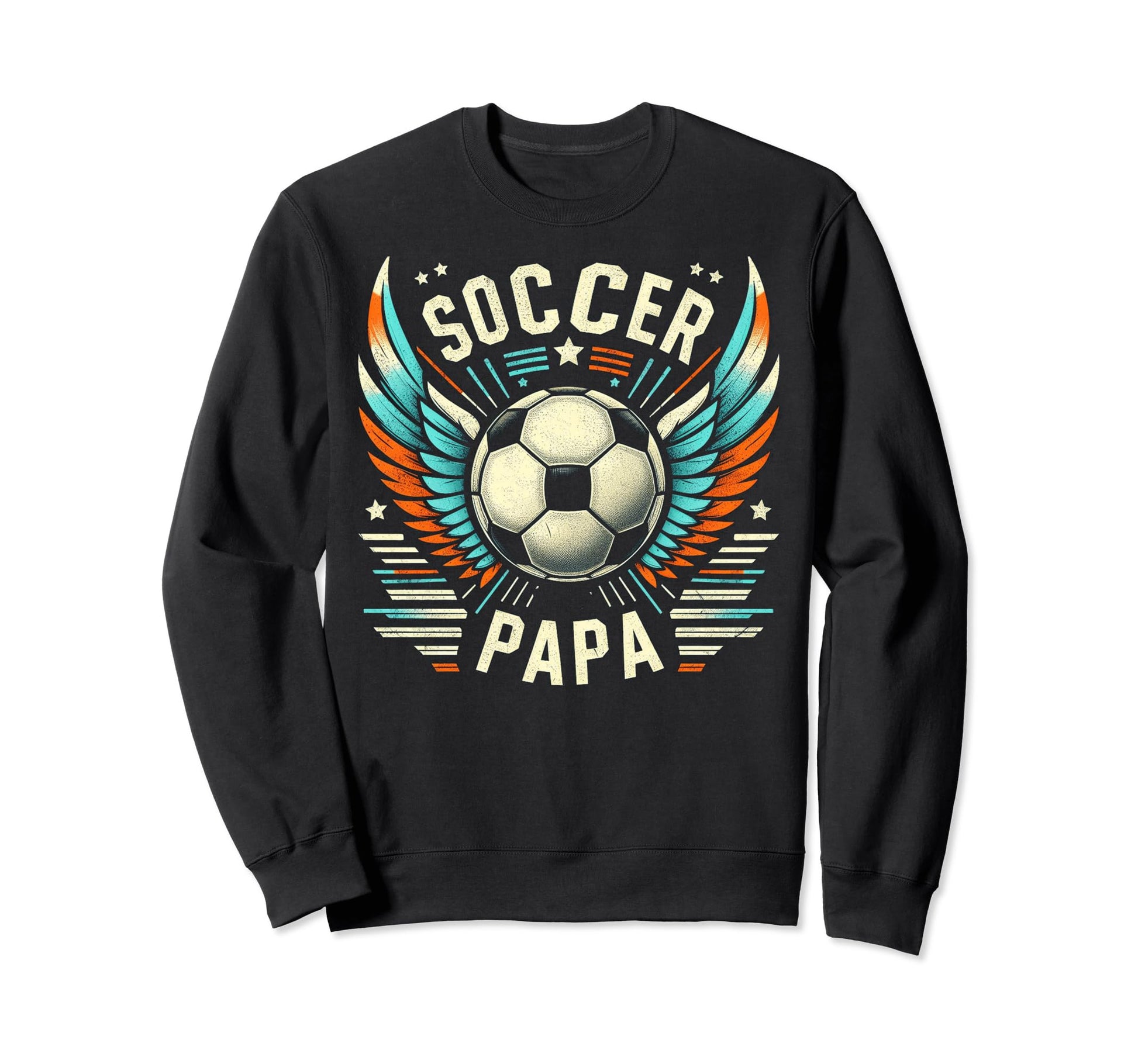 Soccer Papa Family Matching Dad Sweatshirt - Minimalist Print Men Women - T-Shirt, Sweatshirt, Hoodie