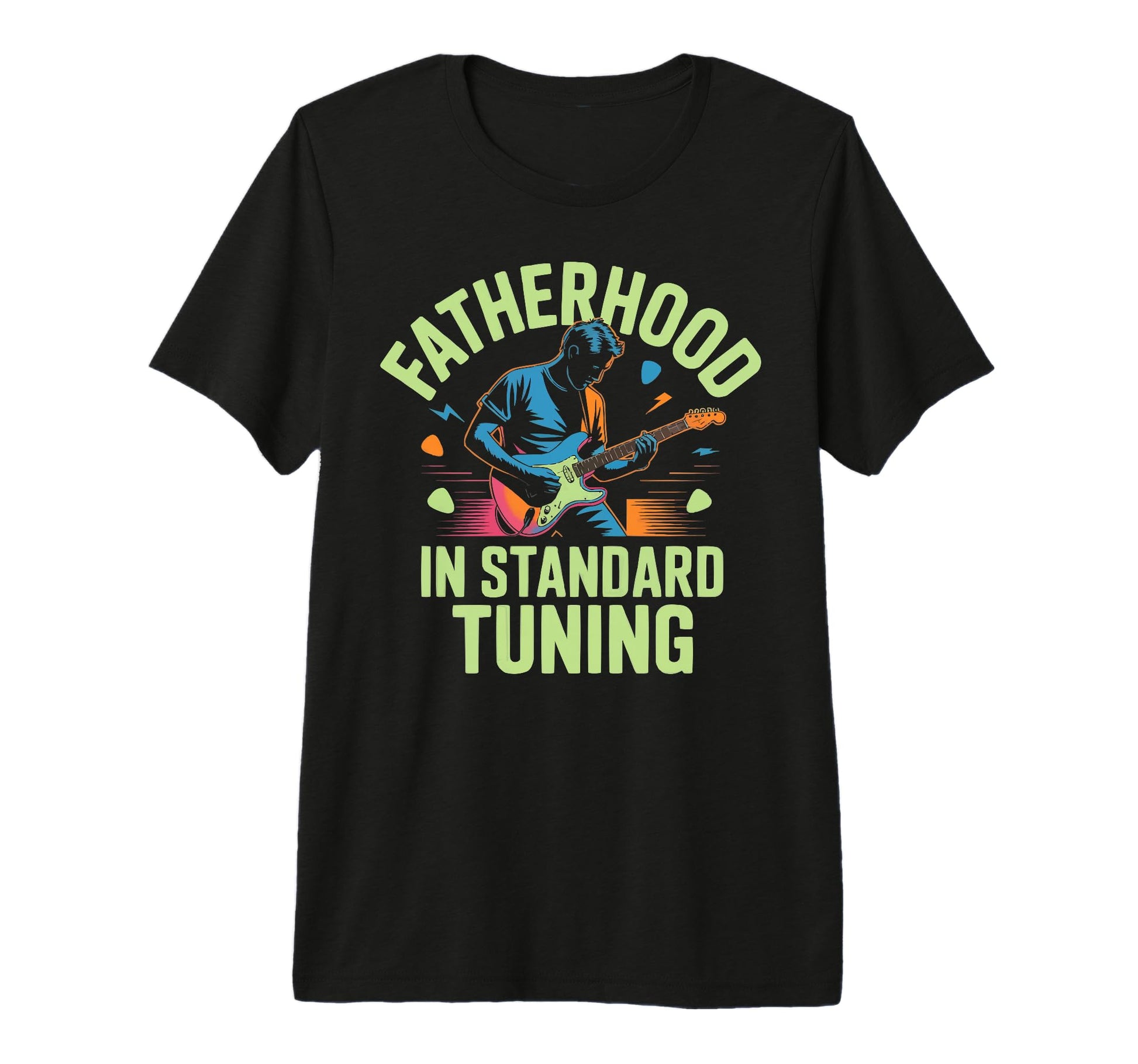 Guitarist Dad Guitar Player Daddy T-Shirt - Custom Art Print Unisex - T-Shirt, Sweatshirt, Hoodie
