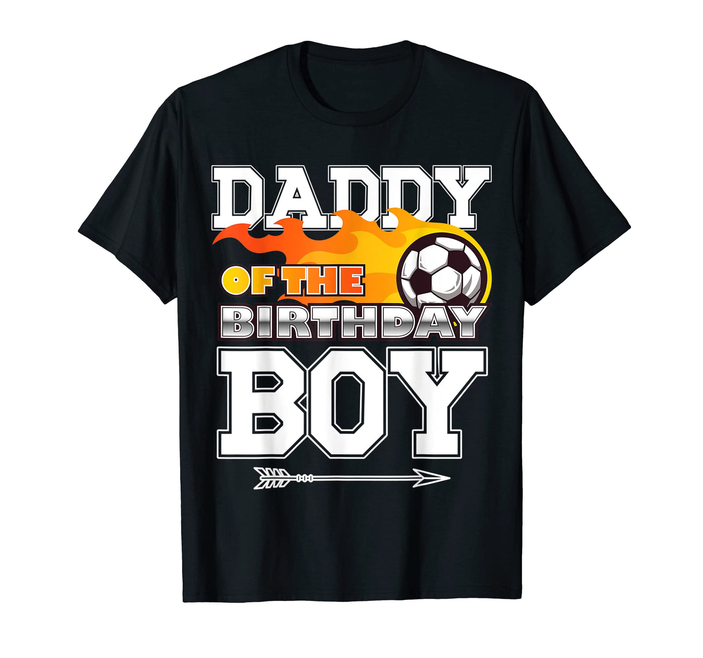 Daddy Birthday Soccer Sport Matching T-Shirt - Graphic Print for Adults - T-Shirt, Sweatshirt, Hoodie
