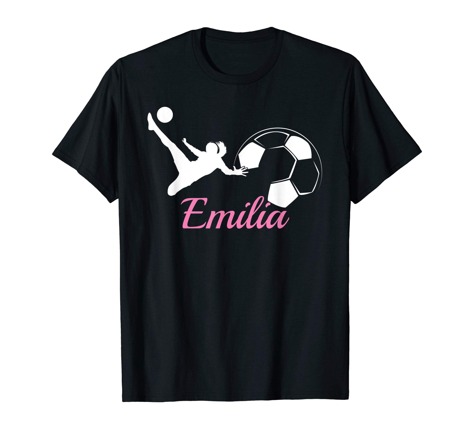 Emilia Name Gift Personalized Soccer T-Shirt - Graphic Print Unisex - T-Shirt, Sweatshirt, Hoodie