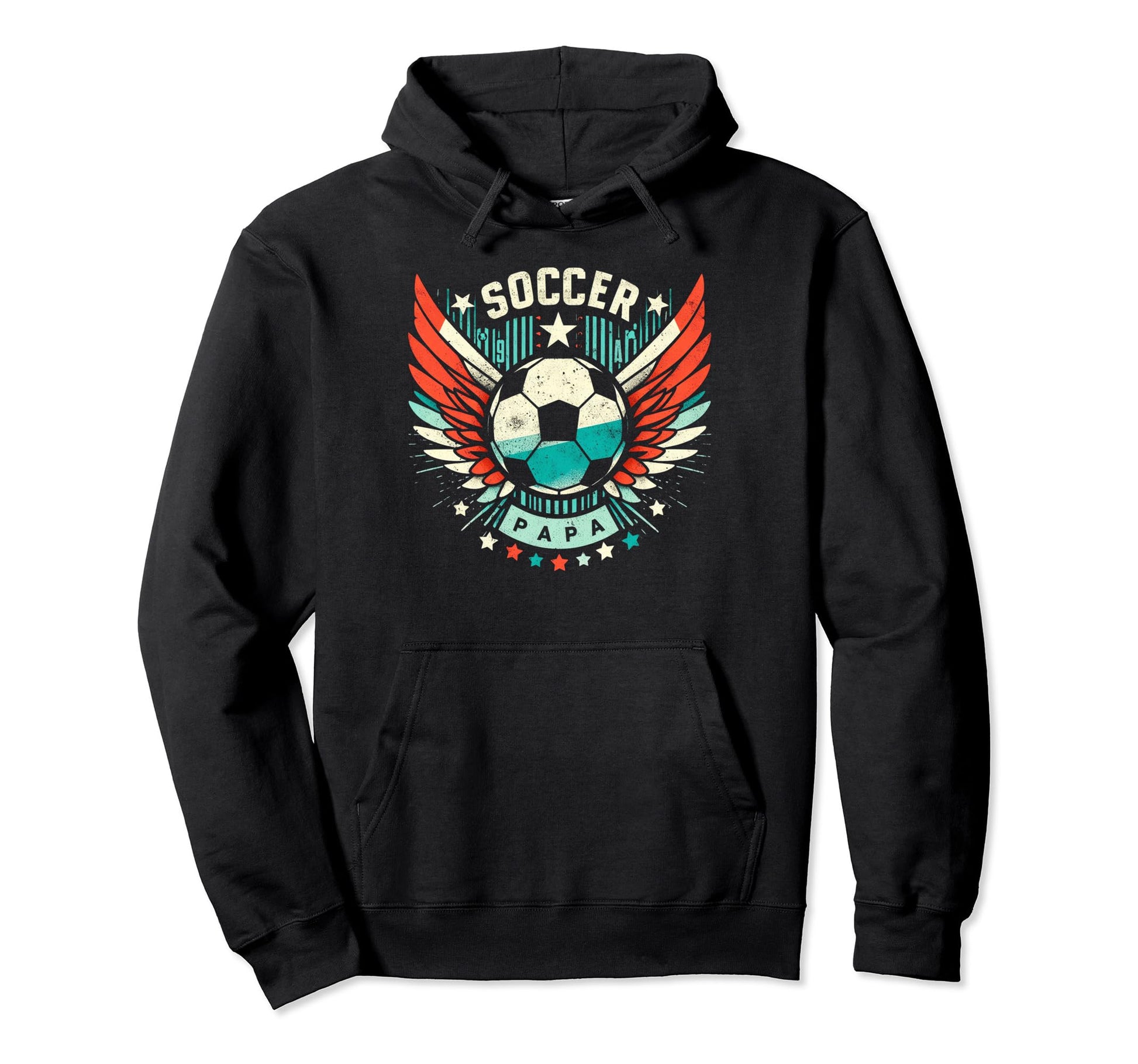 Soccer Papa Family Matching Dad Fathers Day Hoodie - Novelty Apparel Unisex - T-Shirt, Sweatshirt, Hoodie