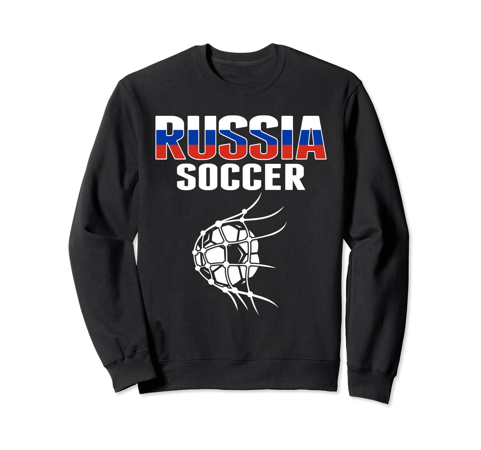 Russia Soccer Ball Net Goal Sweatshirt - Custom Art Print Men Women - T-Shirt, Sweatshirt, Hoodie