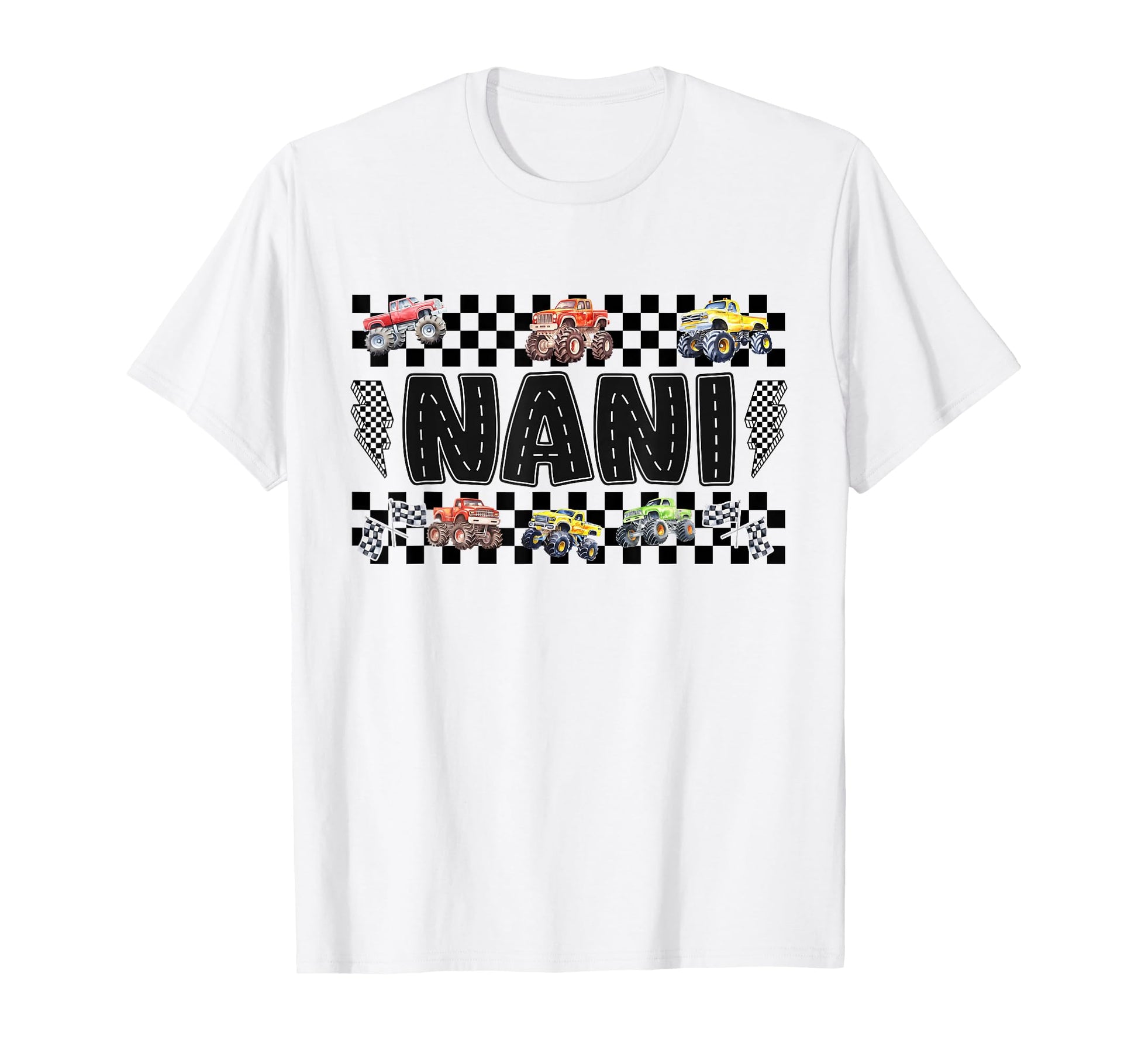 Nani Monster Truck Family Crew T-Shirt - Unique Graphic for Adults - T-Shirt, Sweatshirt, Hoodie