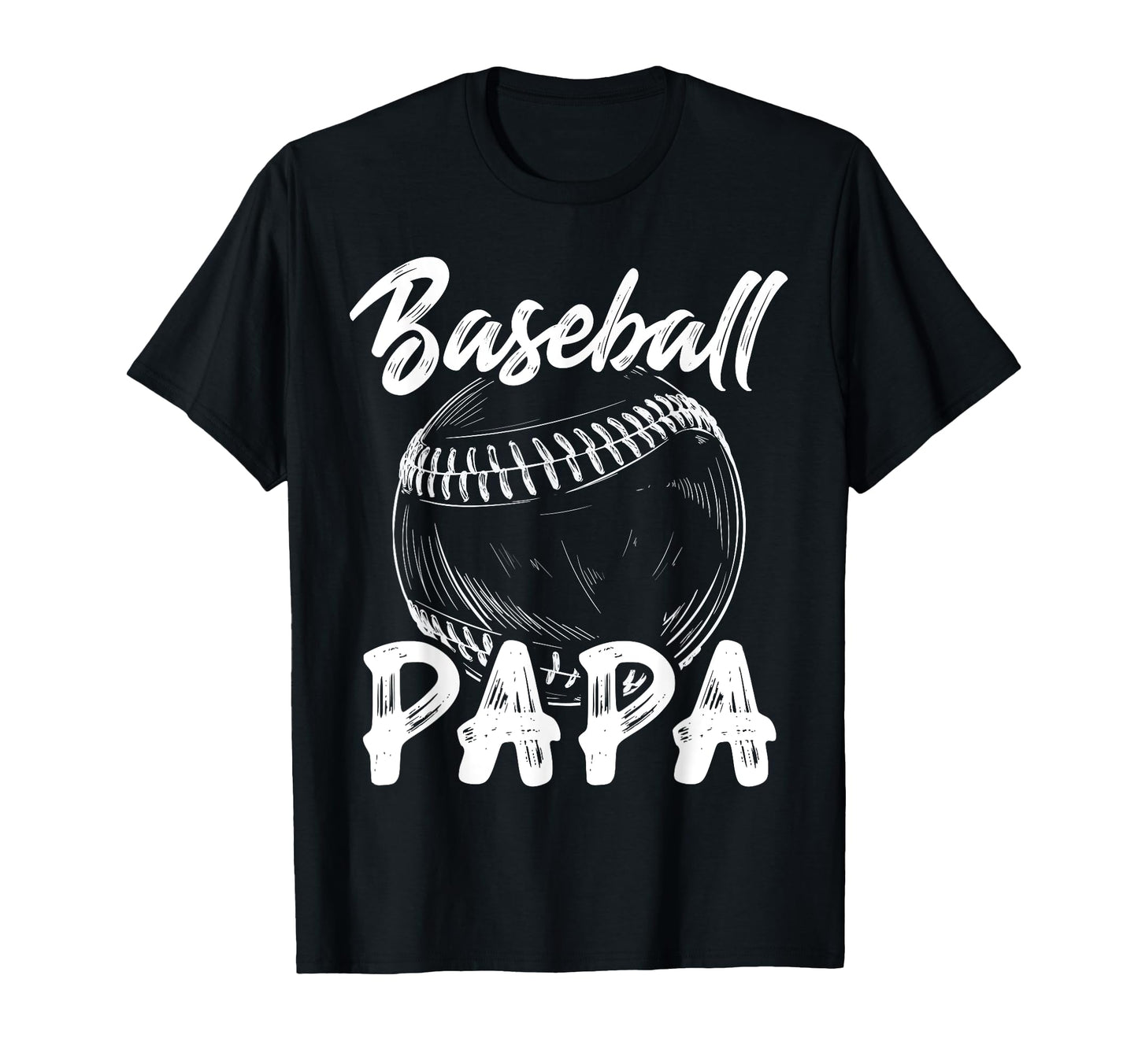 Baseball Papa Family Matching T-Shirt - Casual Everyday Wear Men Women - T-Shirt, Sweatshirt, Hoodie