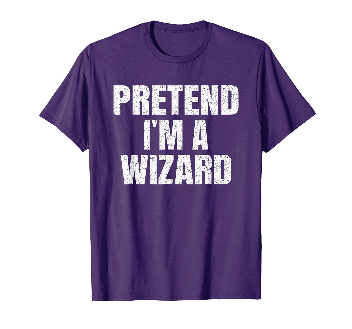 Pretend Im Wizard Lazy Easy Halloween T-Shirt - Minimalist Print Unisex - T-Shirt, Sweatshirt, Hoodie
