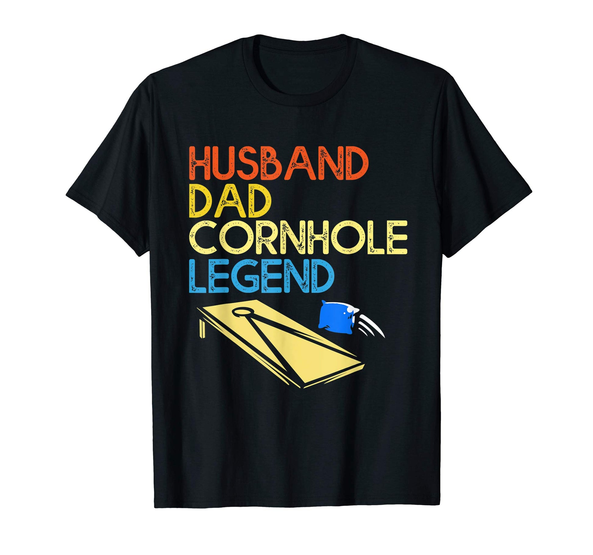 Mens Husband Dad Cornhole Legend T-Shirt - Minimalist Print for Adults - T-Shirt, Sweatshirt, Hoodie