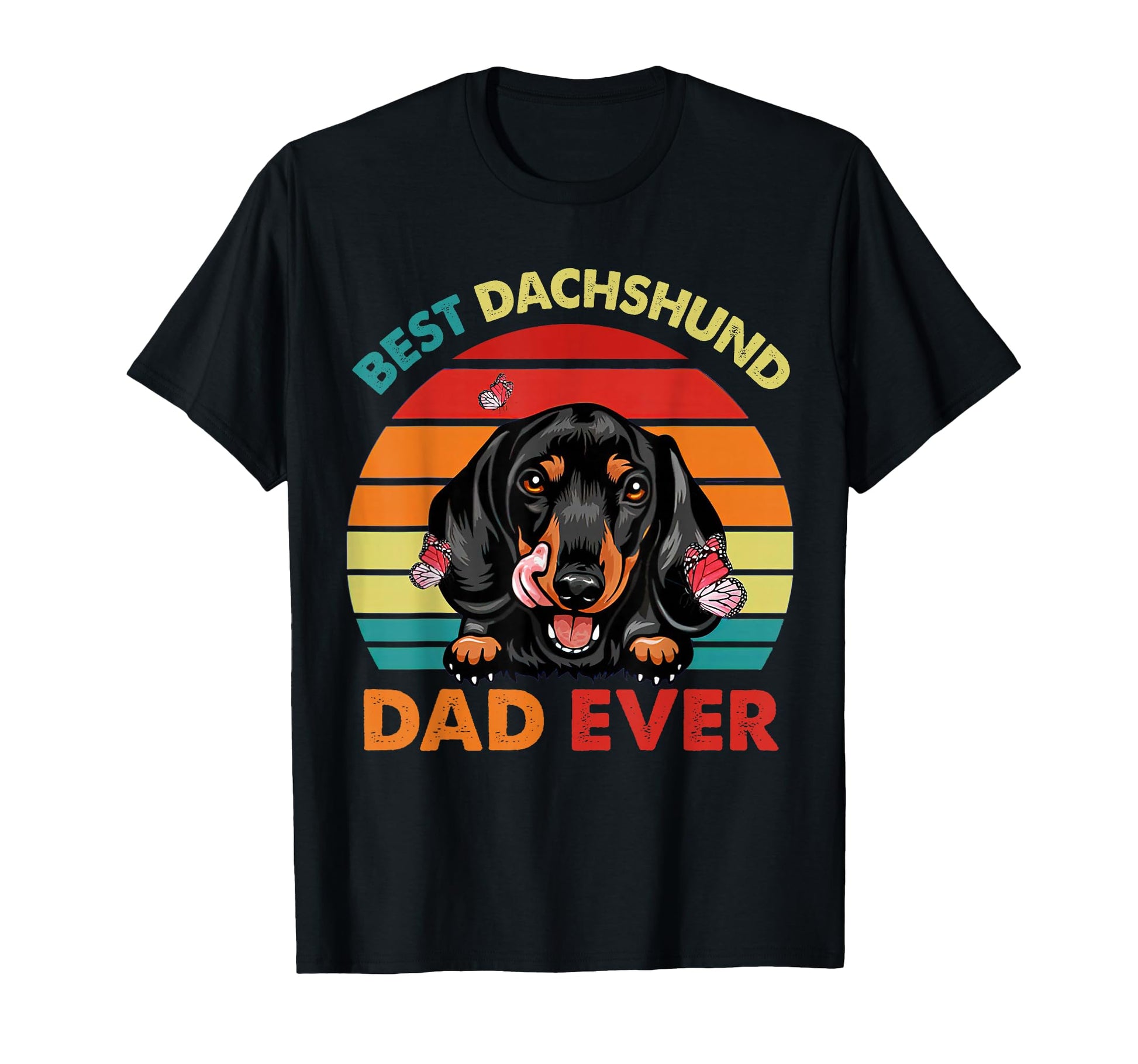 Best Dachshund Dad Ever Fathers T-Shirt - Casual Everyday Wear for Adults - T-Shirt, Sweatshirt, Hoodie