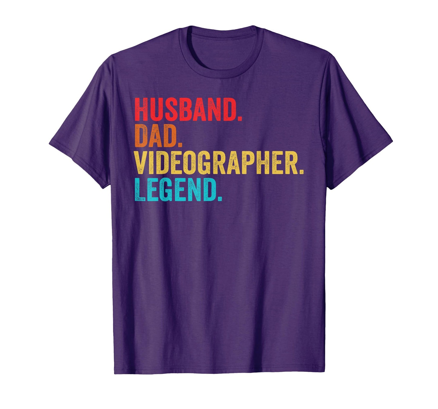 Husband Dad Videographer Legend Father T-Shirt - Aesthetic Graphic Unisex - T-Shirt, Sweatshirt, Hoodie