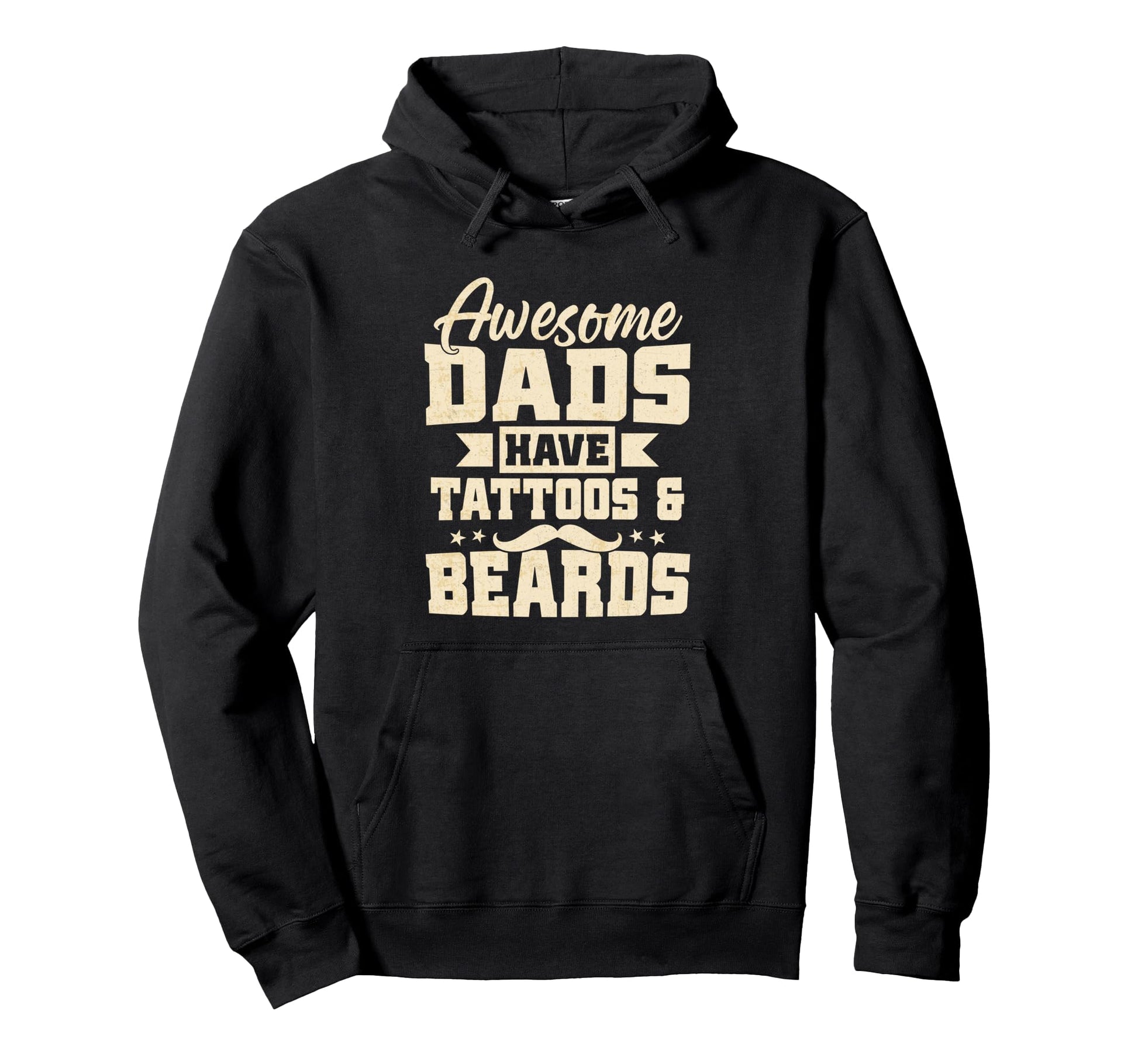 Awesome Dads Have Tattoos And Beards Gifts Hoodie - Graphic Print Unisex - T-Shirt, Sweatshirt, Hoodie