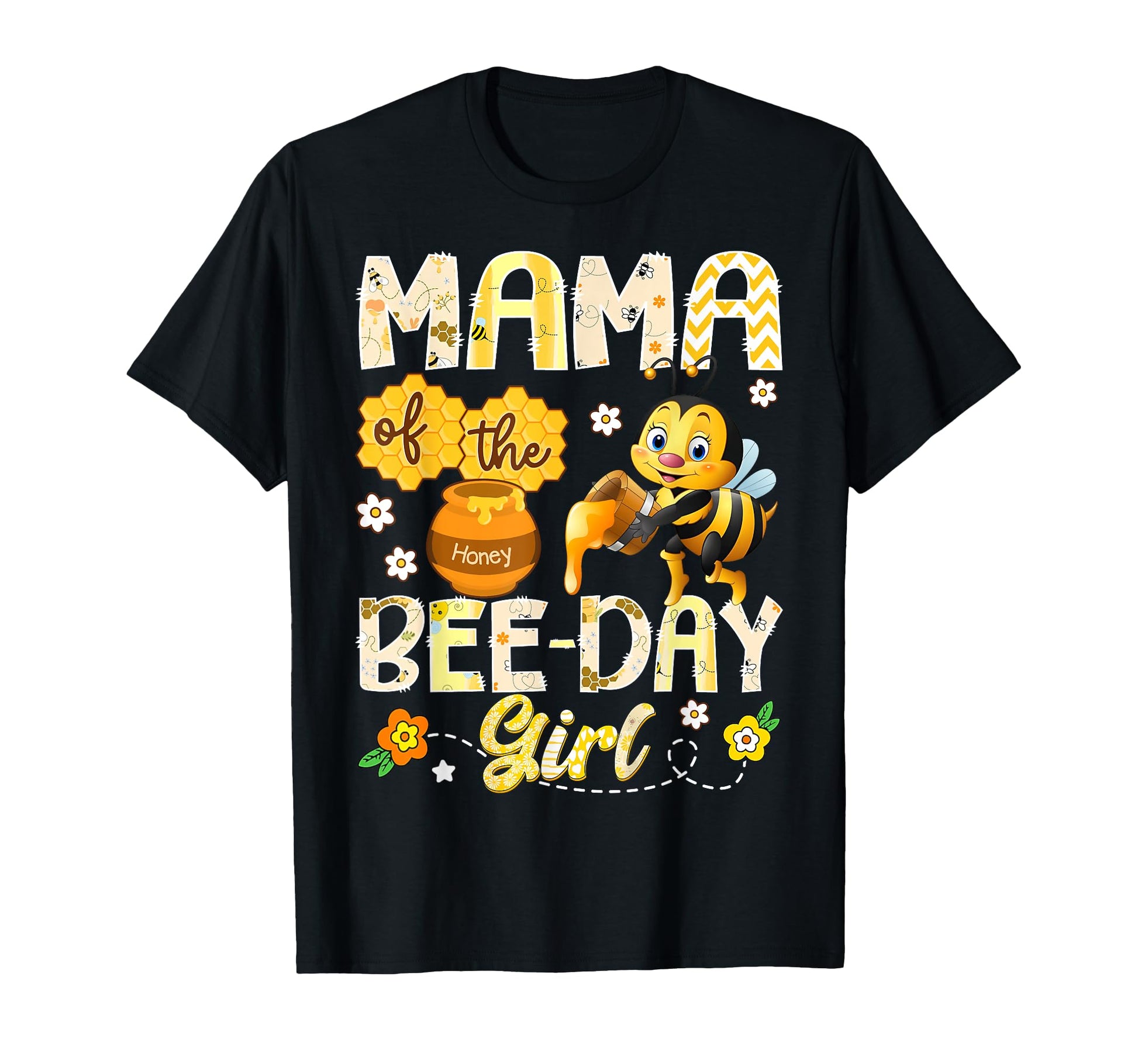 Mama Bee Day Funny Bee Birthday T-Shirt - Unique Graphic Men Women - T-Shirt, Sweatshirt, Hoodie