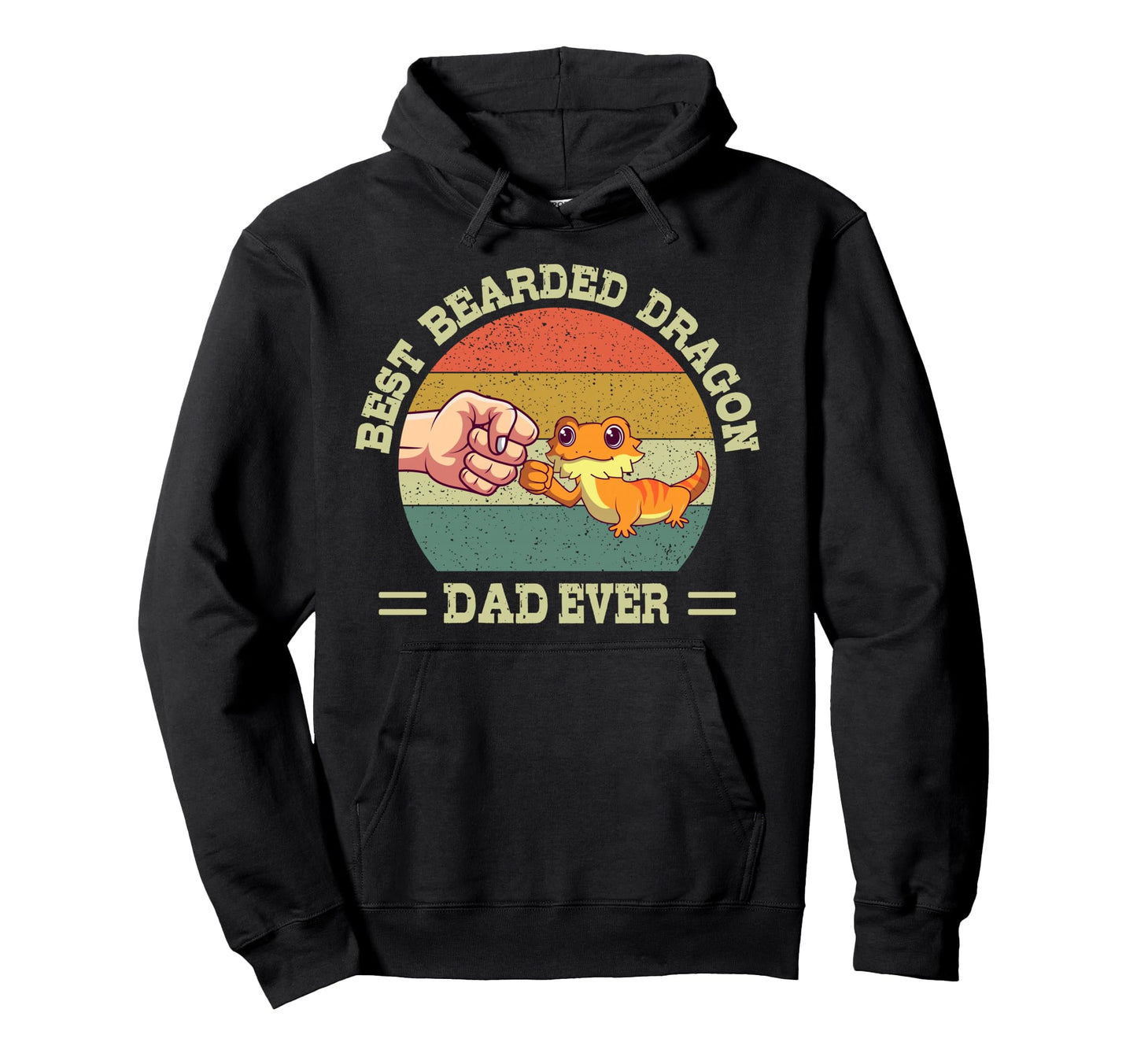 Best Bearded Dragon Dad Ever Gecko Reptile Hoodie - Trendy Graphic Unisex - T-Shirt, Sweatshirt, Hoodie