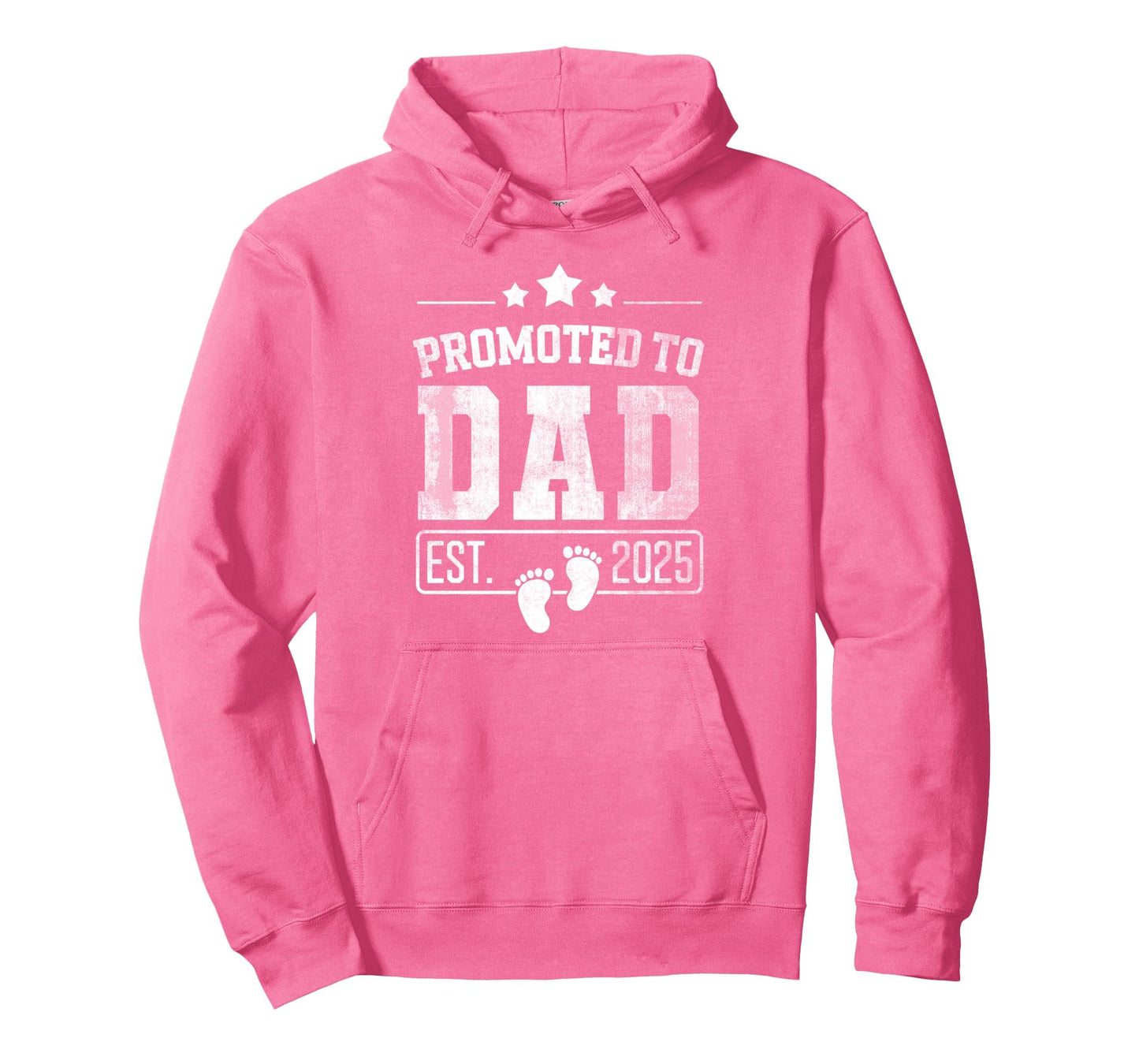 Promoted To Dad Est 2025 New Dad Hoodie - Fun Novelty Design for Adults - T-Shirt, Sweatshirt, Hoodie