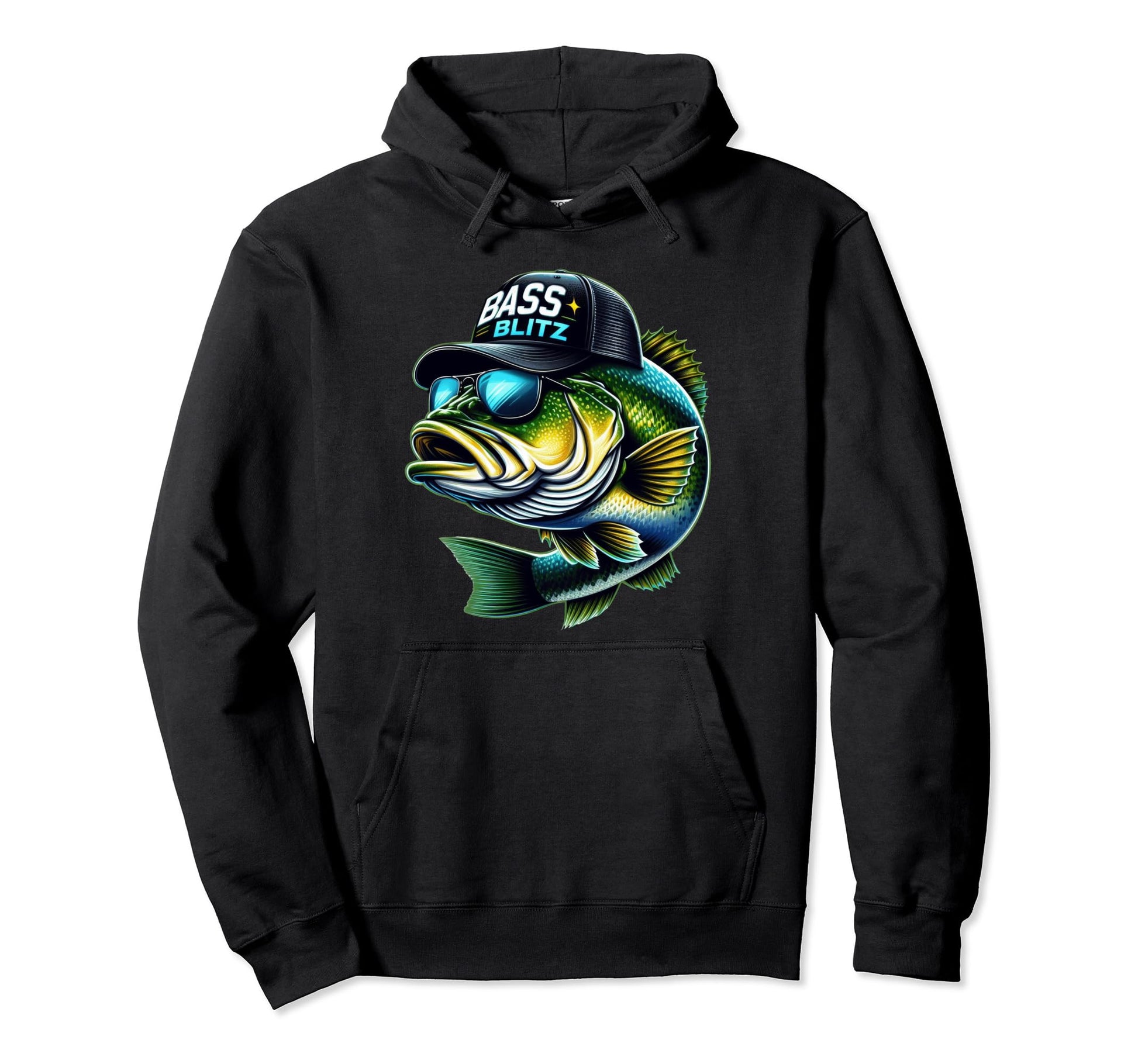 Bass Fish Dad Trucker Hat Fishing Hoodie - Trendy Graphic for Adults - T-Shirt, Sweatshirt, Hoodie