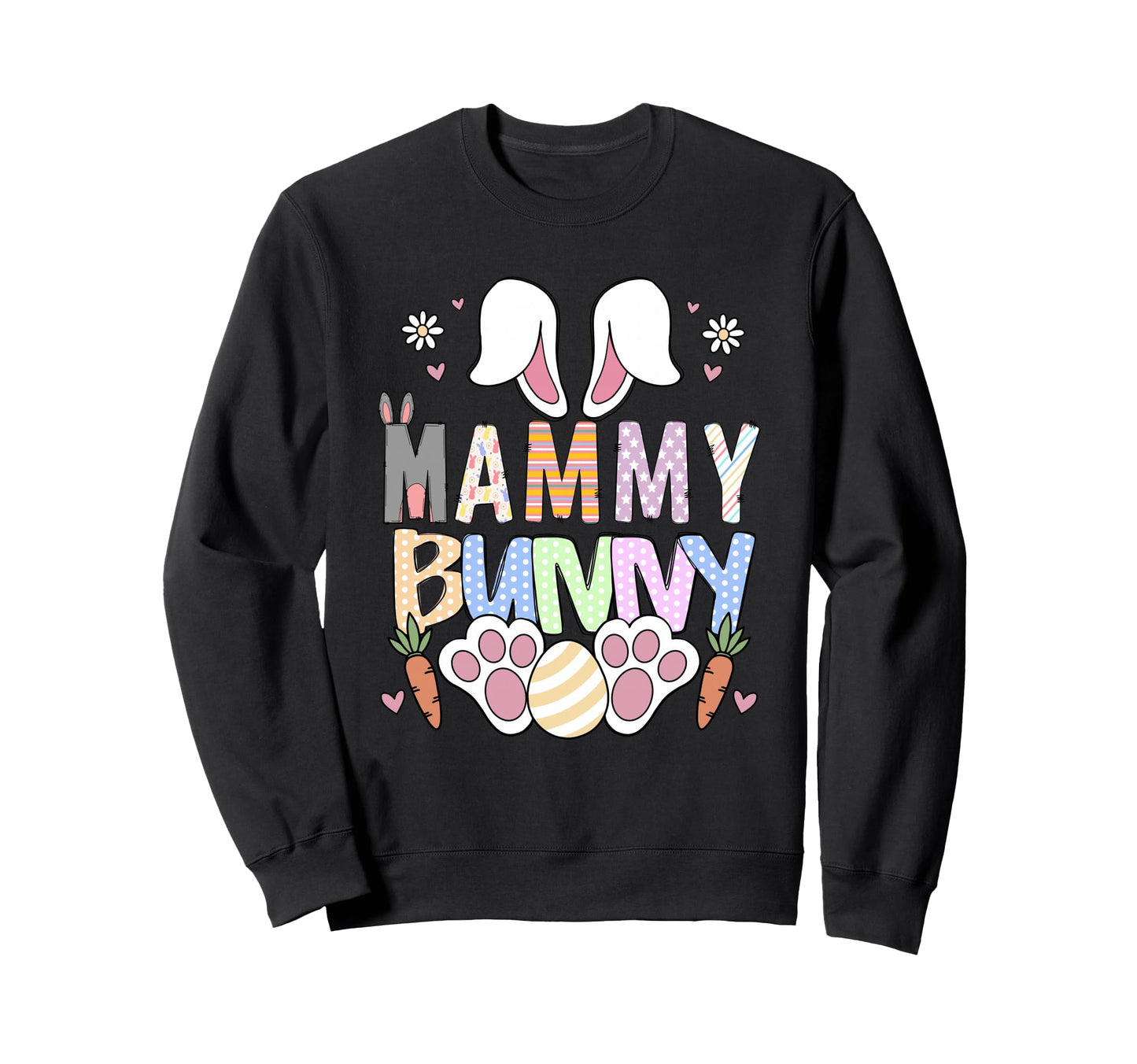 Mammy Bunny Ears Easter Family Sweatshirt - Unique Graphic Men Women - T-Shirt, Sweatshirt, Hoodie