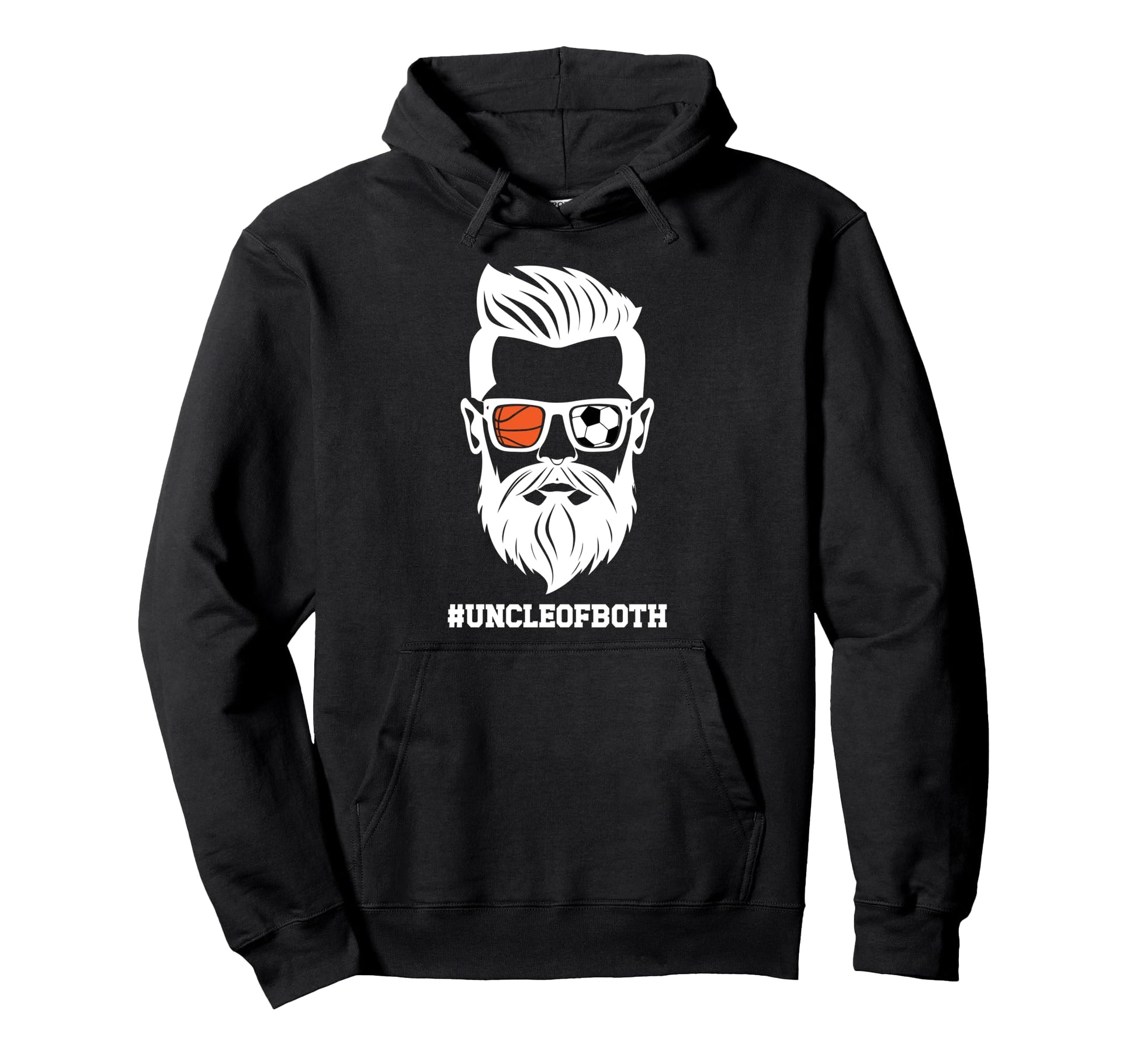 Uncle Both Soccer Basketball Uncle Ballers Hoodie - Graphic Print Unisex - T-Shirt, Sweatshirt, Hoodie