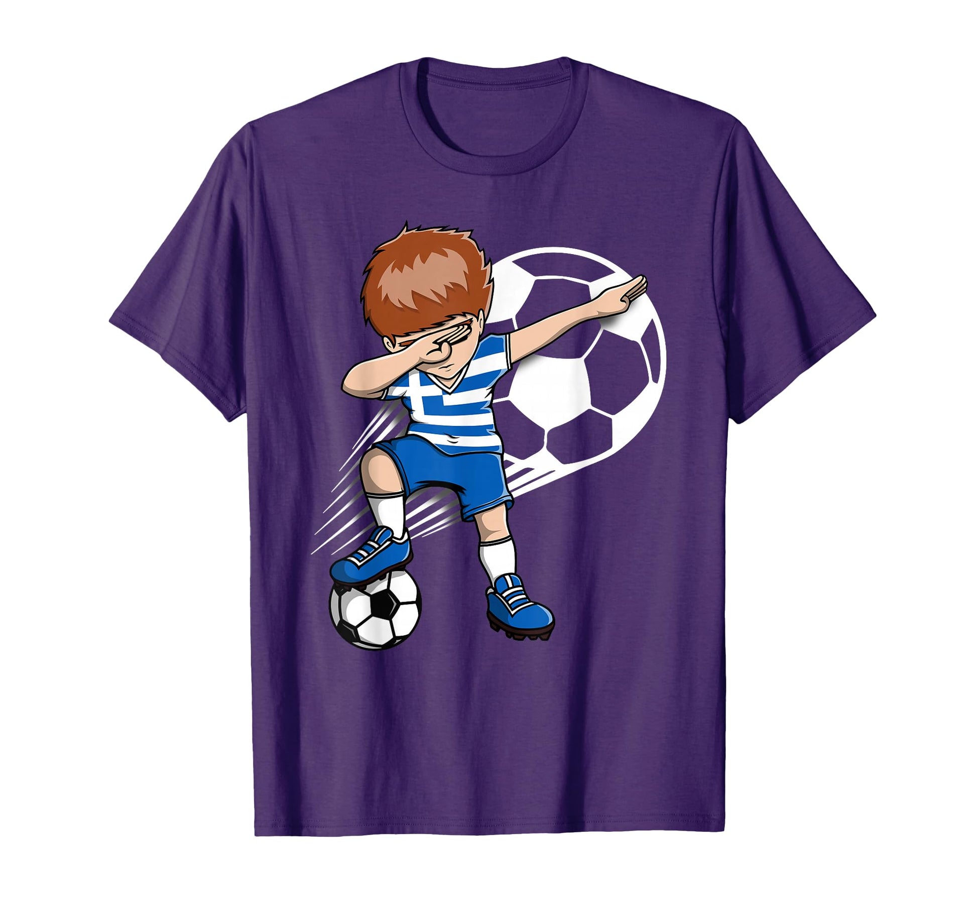 Dabbing Soccer Greece Jersey Greek T-Shirt - Aesthetic Graphic for Adults - T-Shirt, Sweatshirt, Hoodie