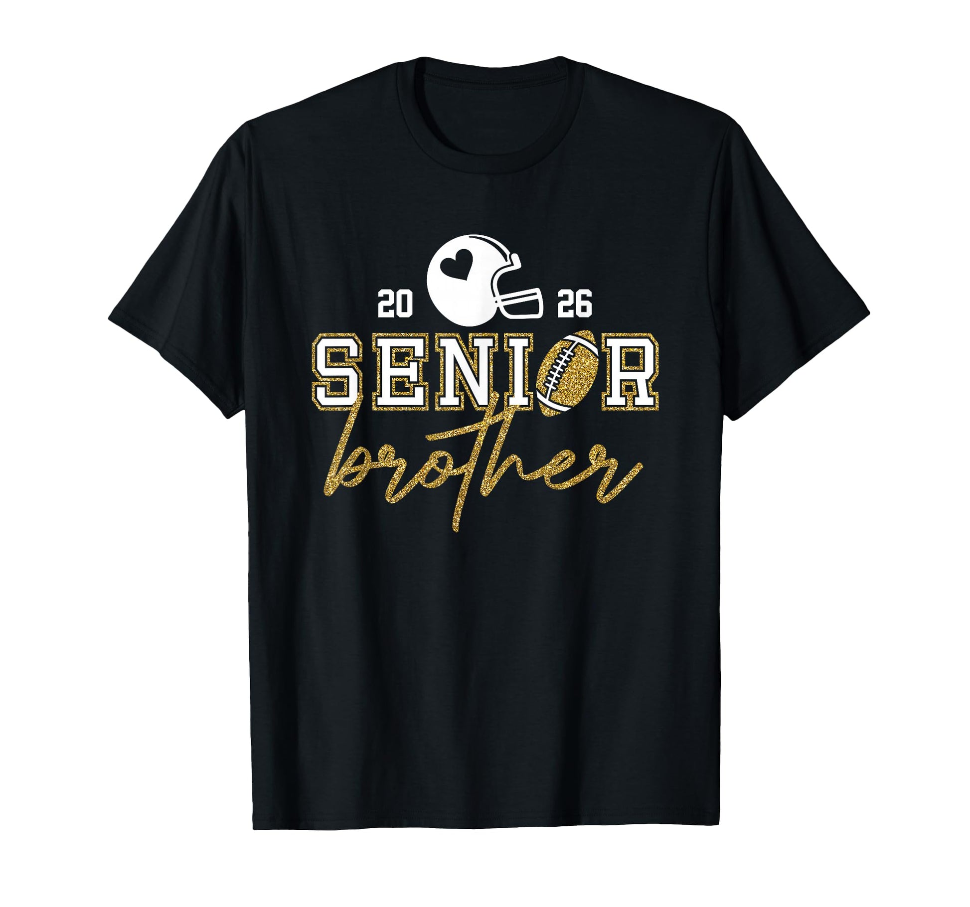 Senior Brother Graduation Football T-Shirt - Trendy Graphic Men Women - T-Shirt, Sweatshirt, Hoodie