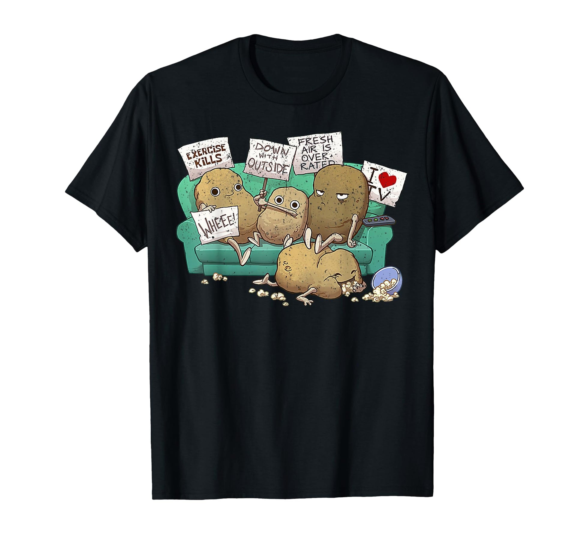 Couch Potato Club T-Shirt - Aesthetic Graphic Unisex - T-Shirt, Sweatshirt, Hoodie