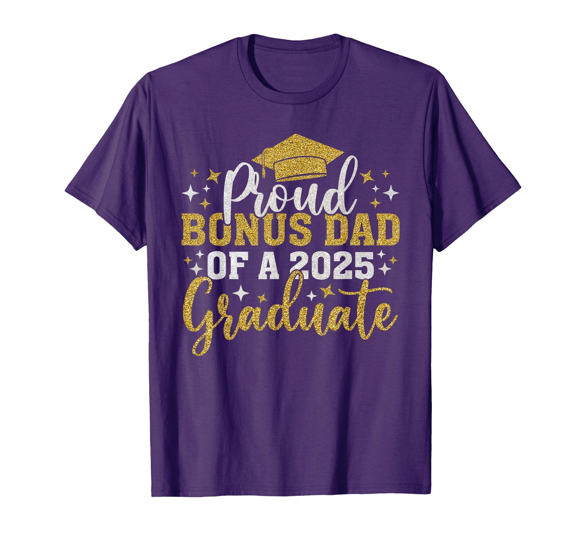 Bonus Dad Senior 2025 Proud Class 2025 T-Shirt - Custom Art Print Unisex - T-Shirt, Sweatshirt, Hoodie