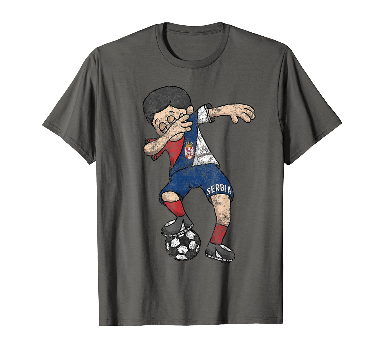 Serbia Dabbing Soccer Football Fan T-Shirt - Graphic Print Men Women - T-Shirt, Sweatshirt, Hoodie