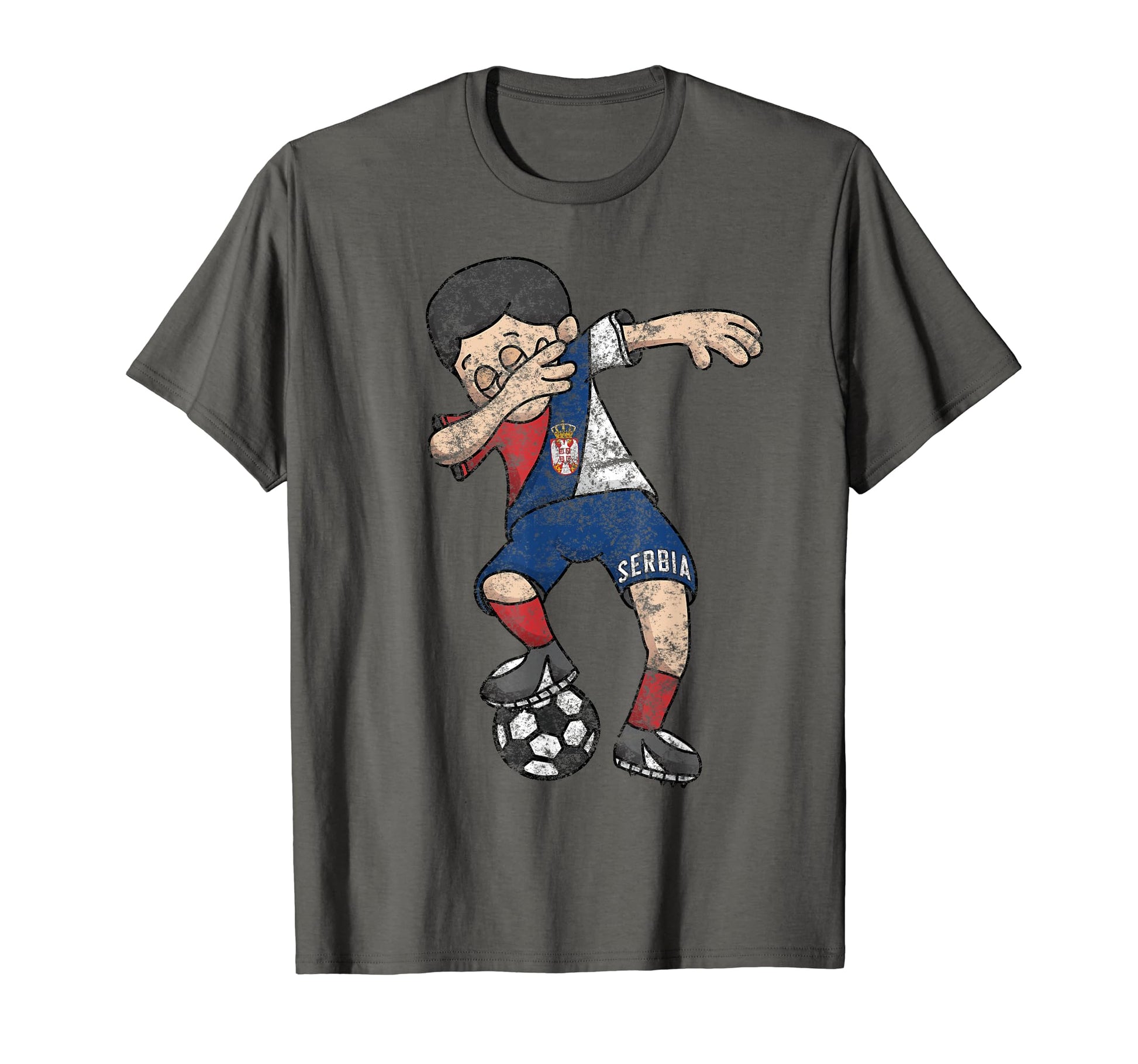 Serbia Dabbing Soccer Football Fan T-Shirt - Graphic Print Men Women - T-Shirt, Sweatshirt, Hoodie