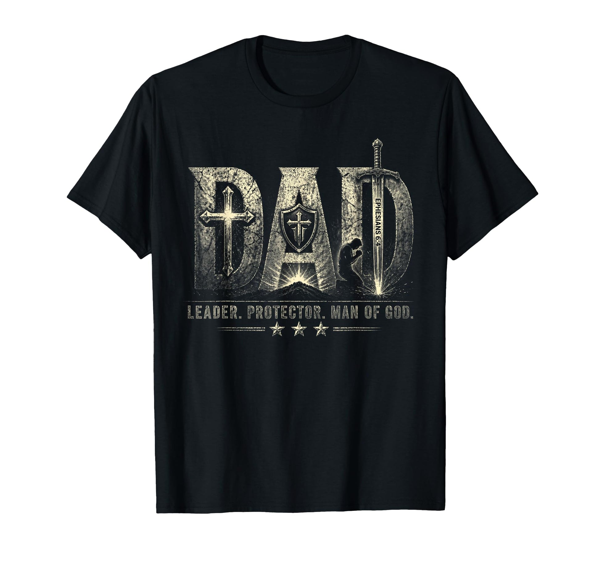 God Husband Dad Christian Dad Fathers T-Shirt - Aesthetic Graphic Unisex - T-Shirt, Sweatshirt, Hoodie