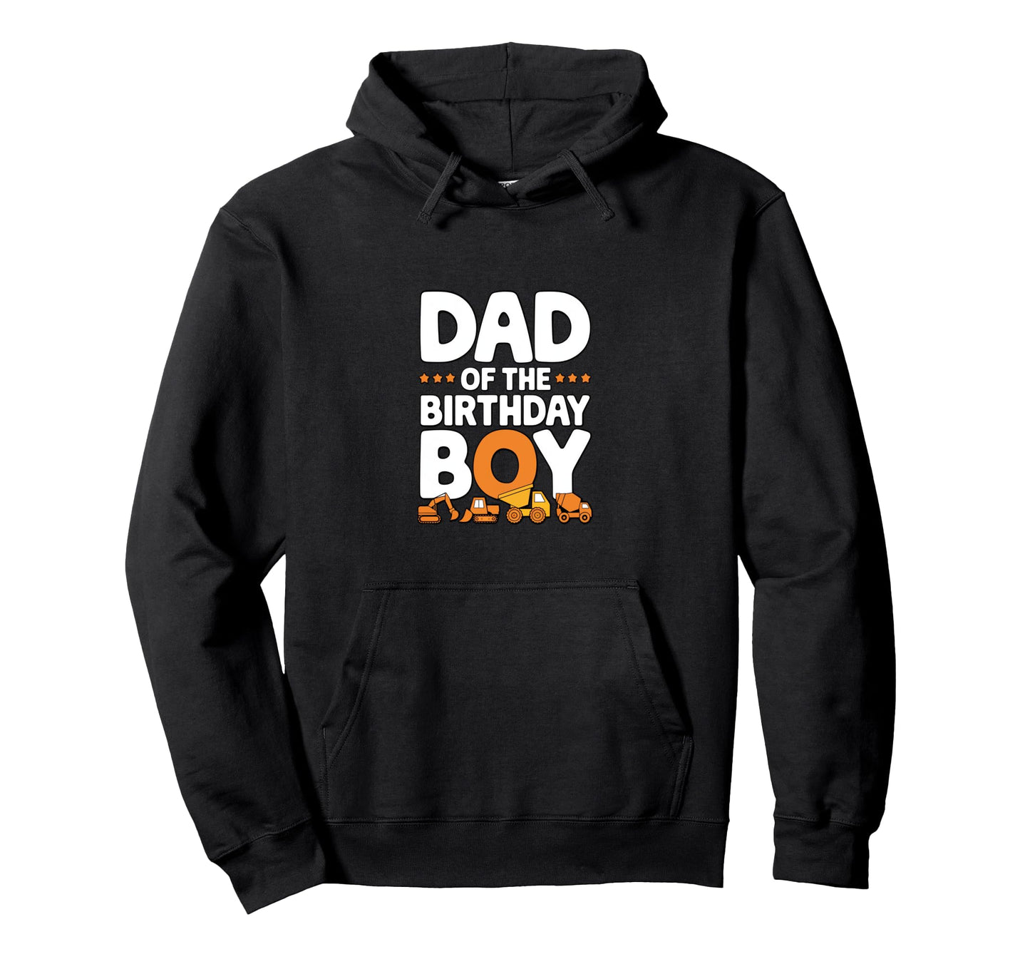 Dad Birthday Construction Theme Hoodie - Unique Graphic for Adults - T-Shirt, Sweatshirt, Hoodie
