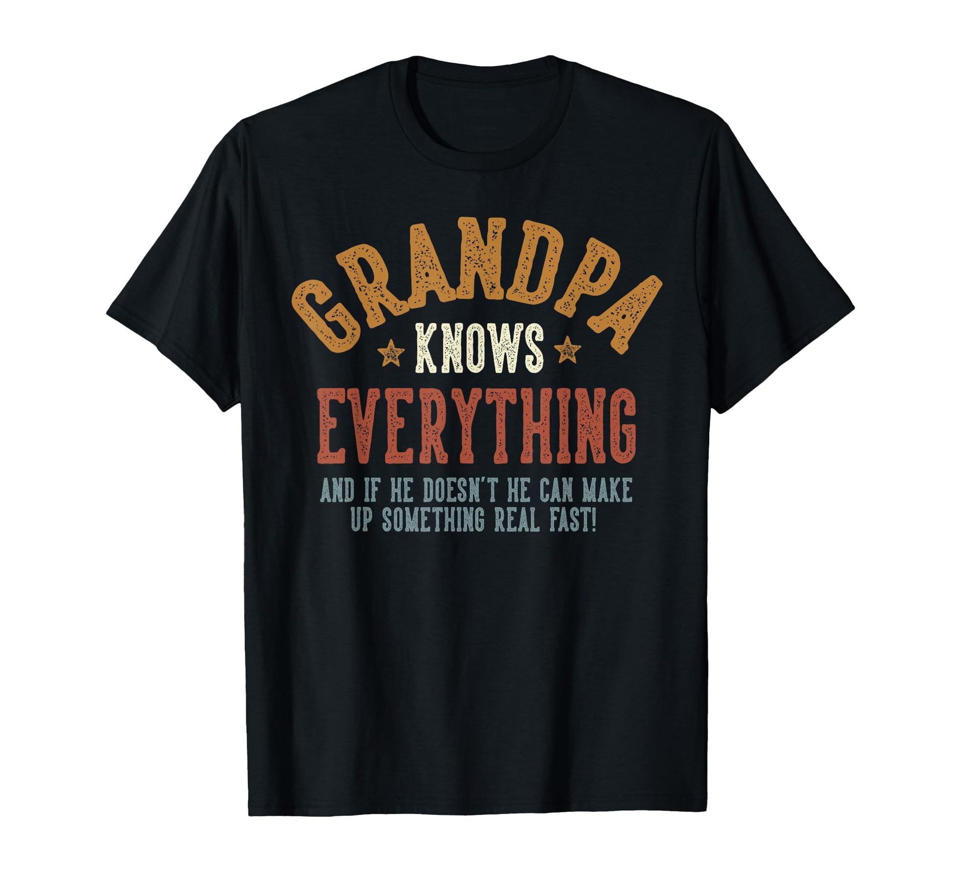 Grandpa Knows Everything Humorous T-Shirt - Aesthetic Graphic for Adults - T-Shirt, Sweatshirt, Hoodie