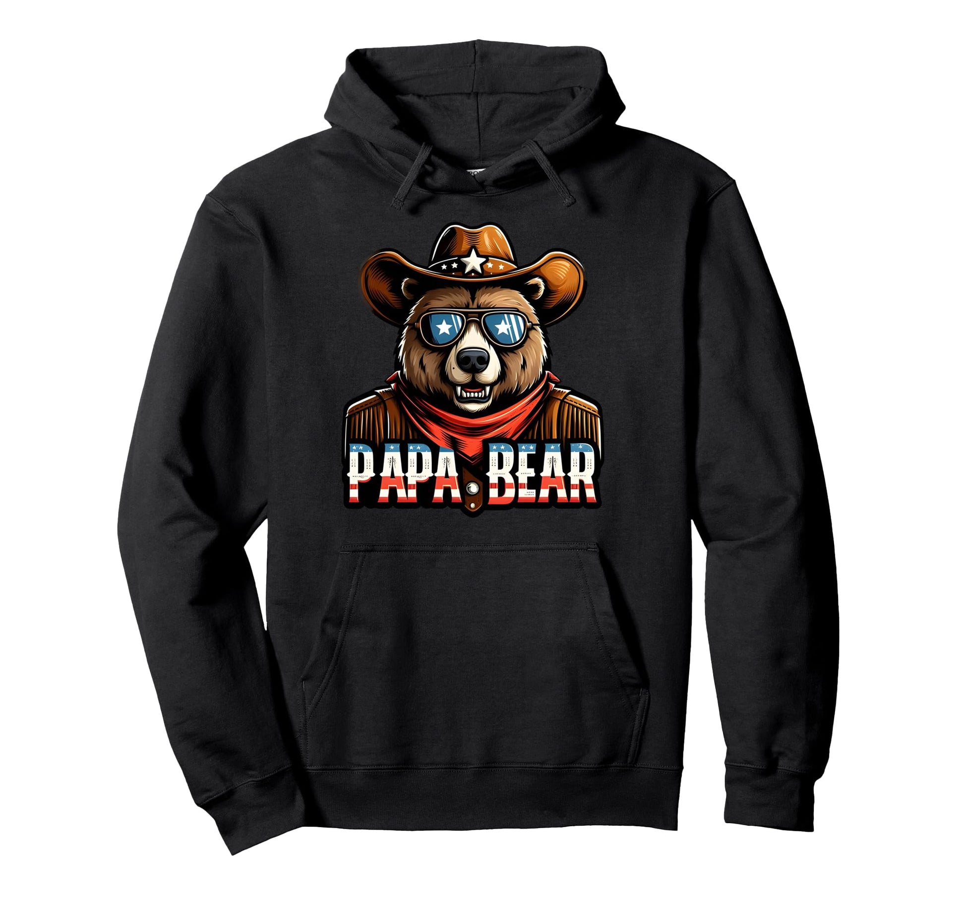 Papa Bear Gifts Funny Birthday Fun Hoodie - Minimalist Print Men Women - T-Shirt, Sweatshirt, Hoodie