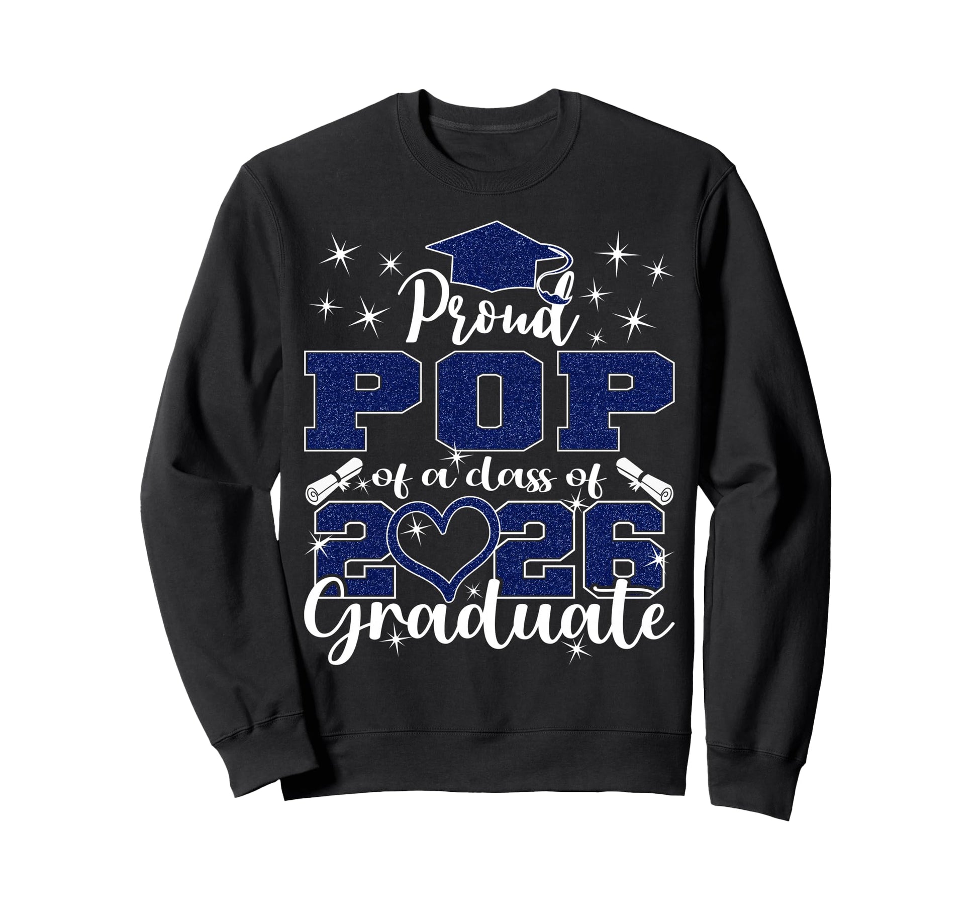 Super Proud Pop 2026 Graduate Sweatshirt - Minimalist Print for Adults - T-Shirt, Sweatshirt, Hoodie