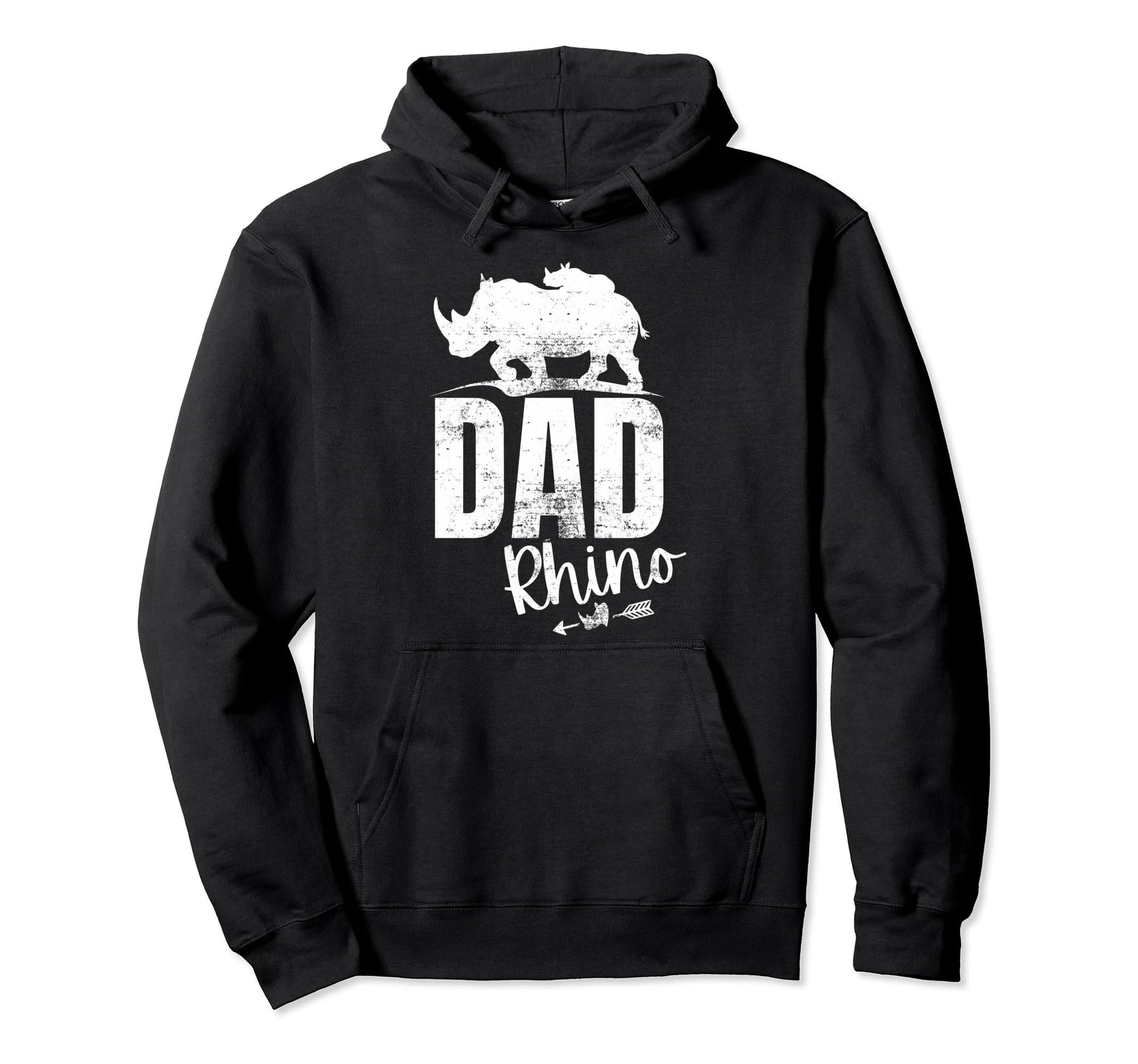 Dad Rhino Funny Proud Dad Joke Papa Tees Hoodie - Novelty Apparel Men Women - T-Shirt, Sweatshirt, Hoodie