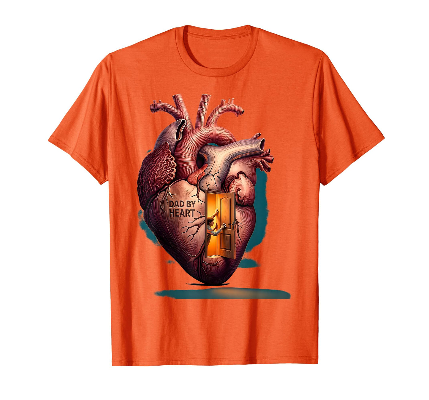 Dad Heart Bonus Dad Father Figure T-Shirt - Custom Art Print Men Women - T-Shirt, Sweatshirt, Hoodie