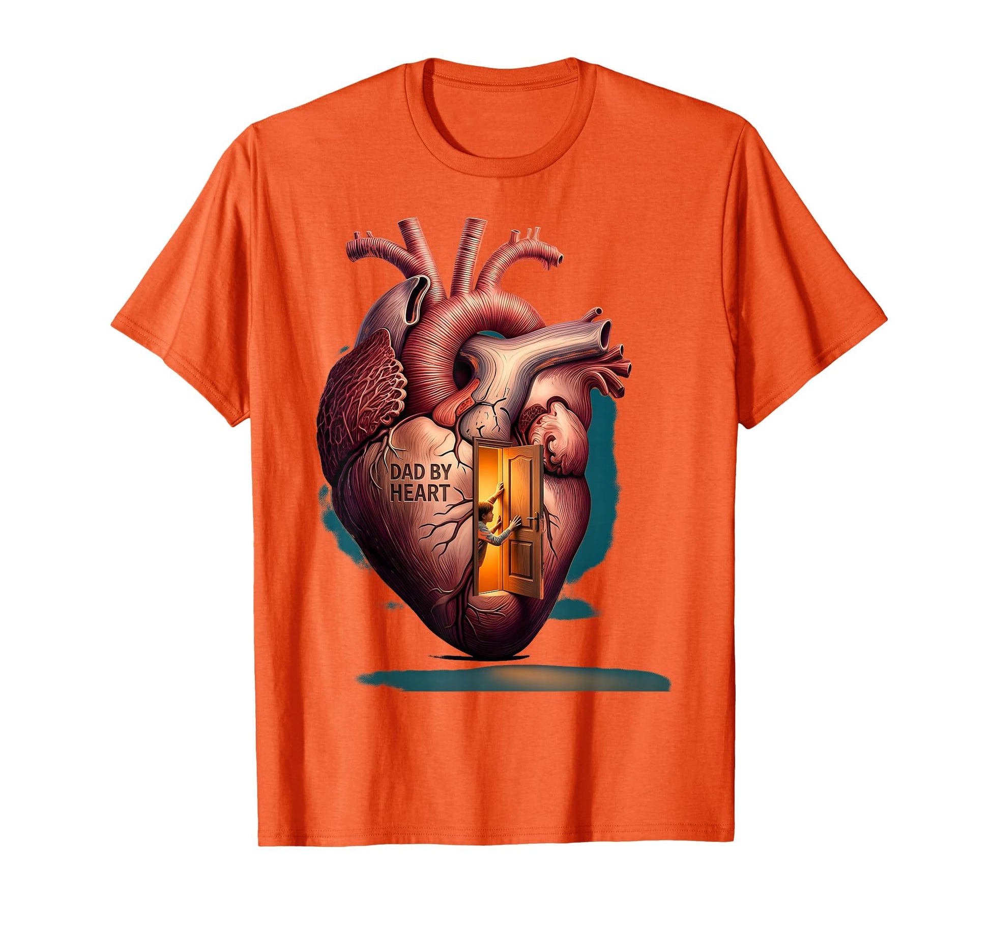 Dad Heart Bonus Dad Father Figure T-Shirt - Custom Art Print Men Women - T-Shirt, Sweatshirt, Hoodie