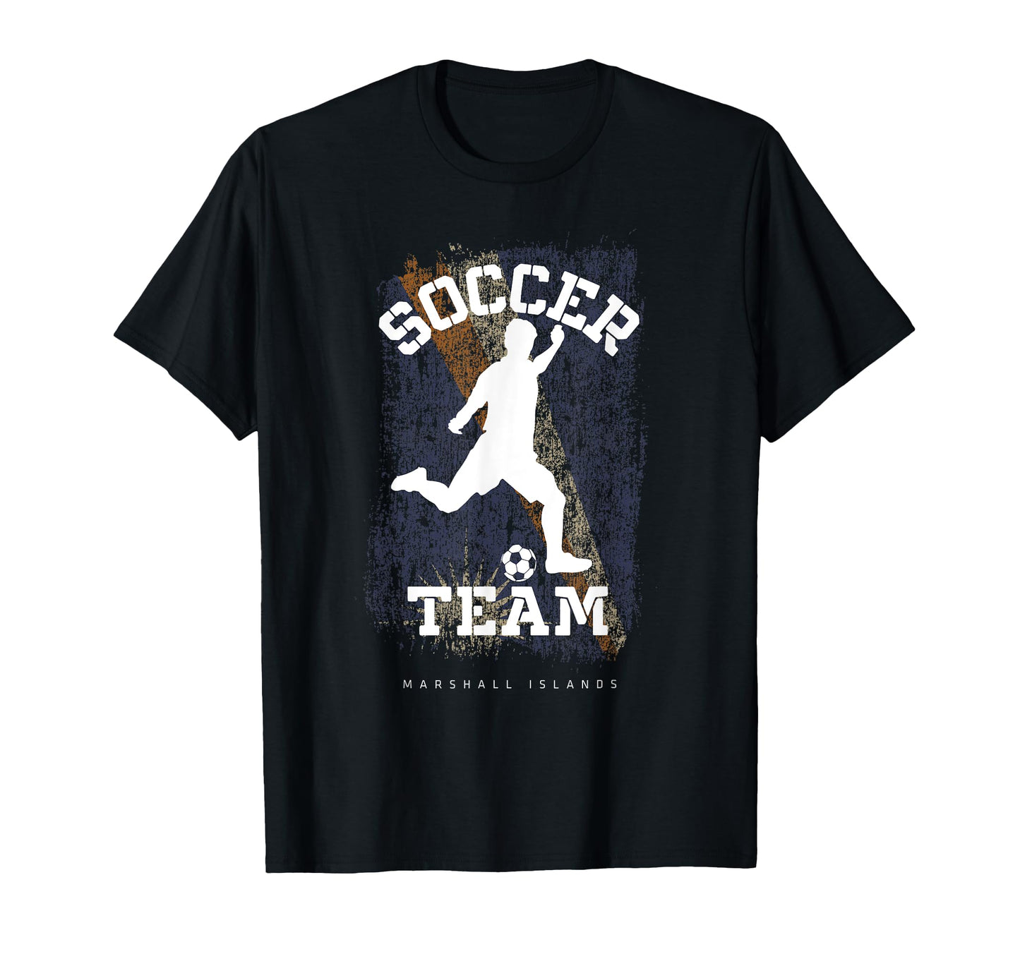 Soccer Marshall Islands Flag Football T-Shirt - Custom Art Print Men Women - T-Shirt, Sweatshirt, Hoodie